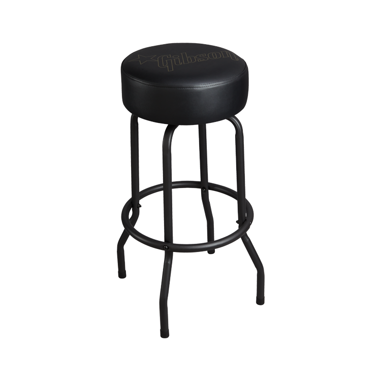 GIBSON ACCESSORIES PREMIUM PLAYING STOOL, STAR LOGO, TALL (GA-STOOL3)