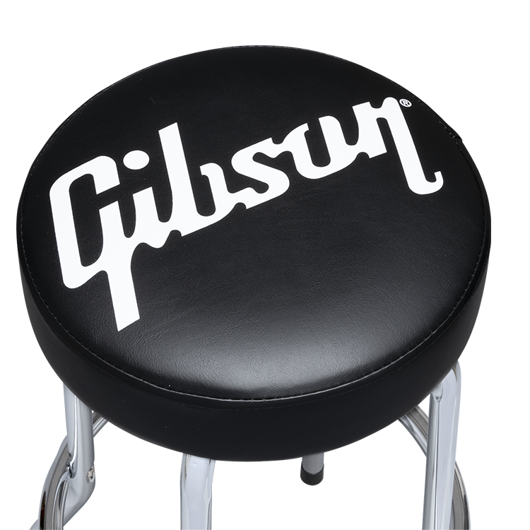 GIBSON ACCESSORIES PREMIUM PLAYING STOOL, STANDARD LOGO, TALL (GA-STOOL5)