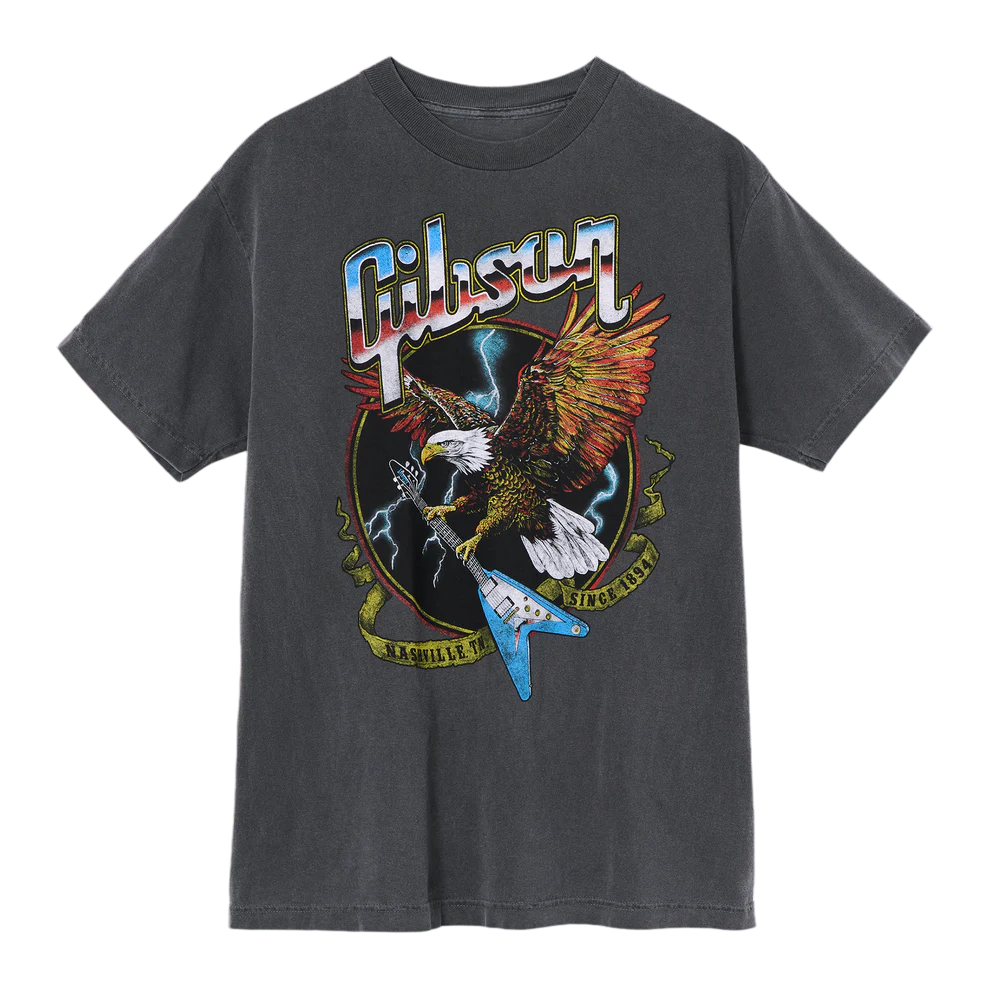 GIBSON EAGLE TEE - VINTAGE GRAY