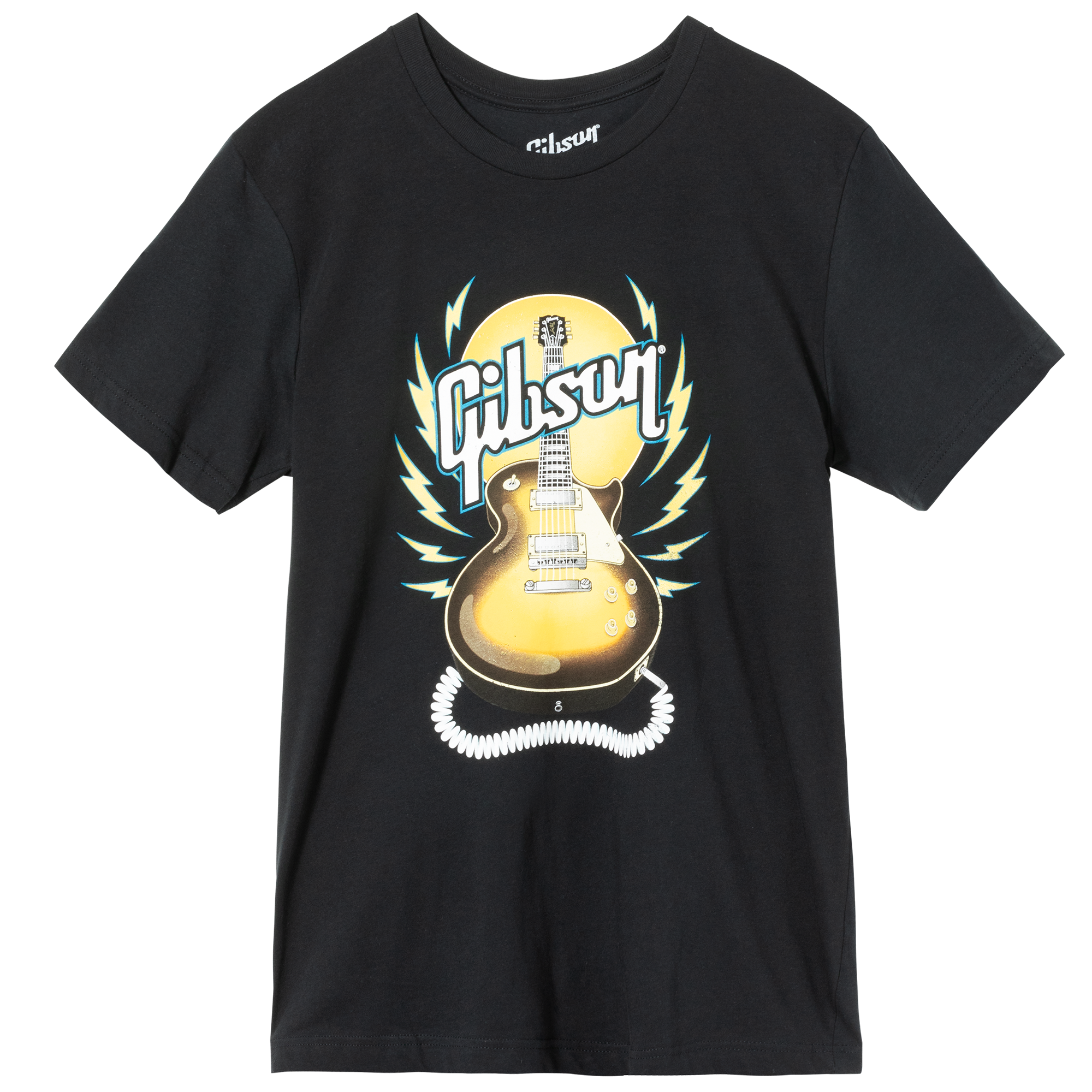 GIBSON ACCESSORIES 70S TOUR T-SHIRT - BLACK (GA-TEE-TOUR-BLK)