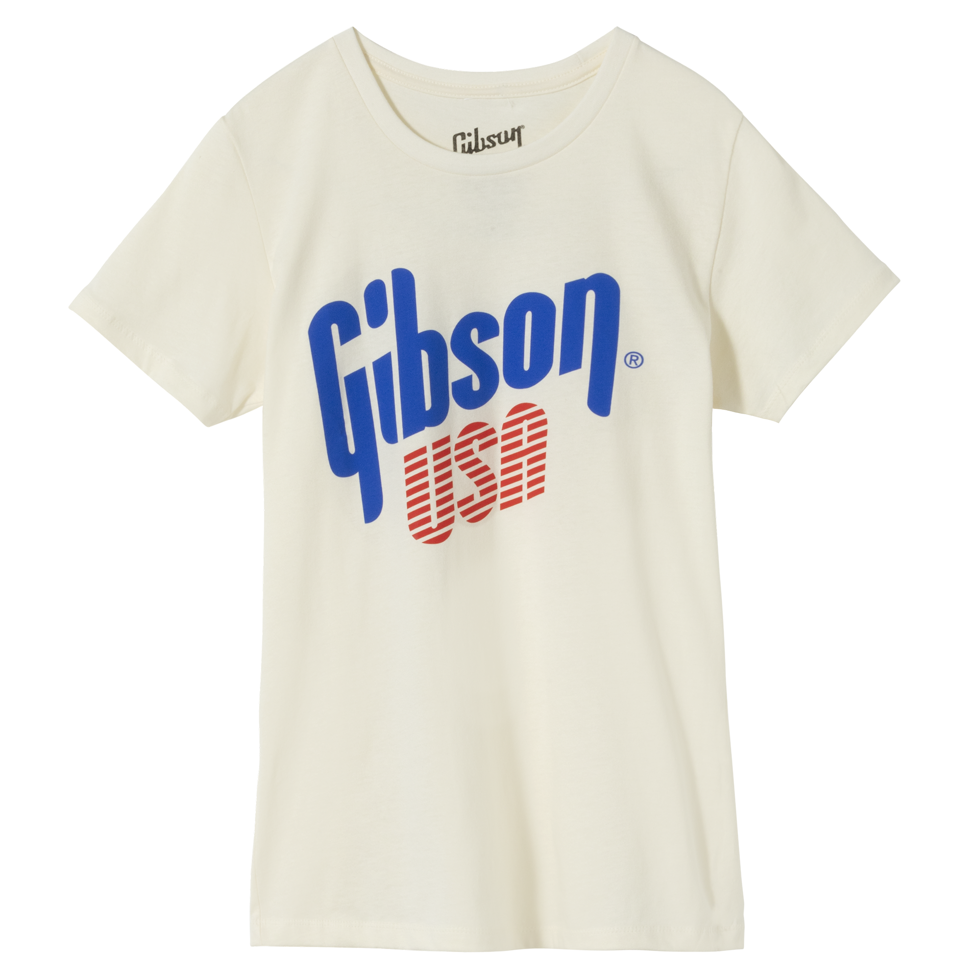 GIBSON ACCESSORIES GIBSON USA WOMEN'S T-SHIRT - VINTAGE WHITE (GA-TEEWM-USA-WHT)