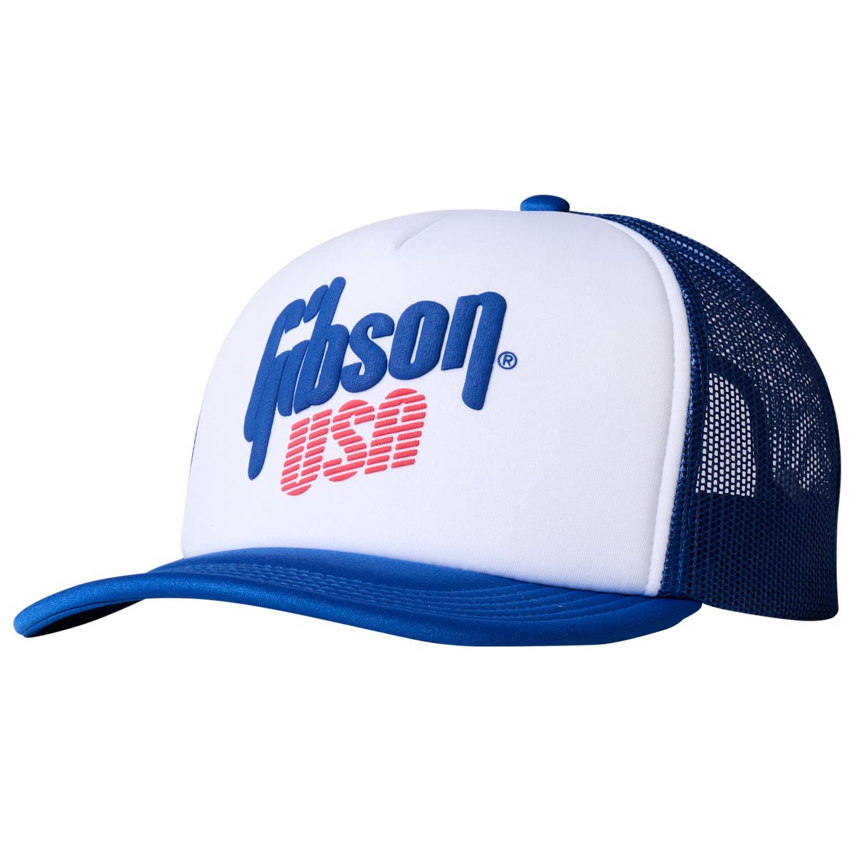 GIBSON ACCESSORIES GIBSON USA FOAM TRUCKER - BLUE (GA-USAFMTRHT)
