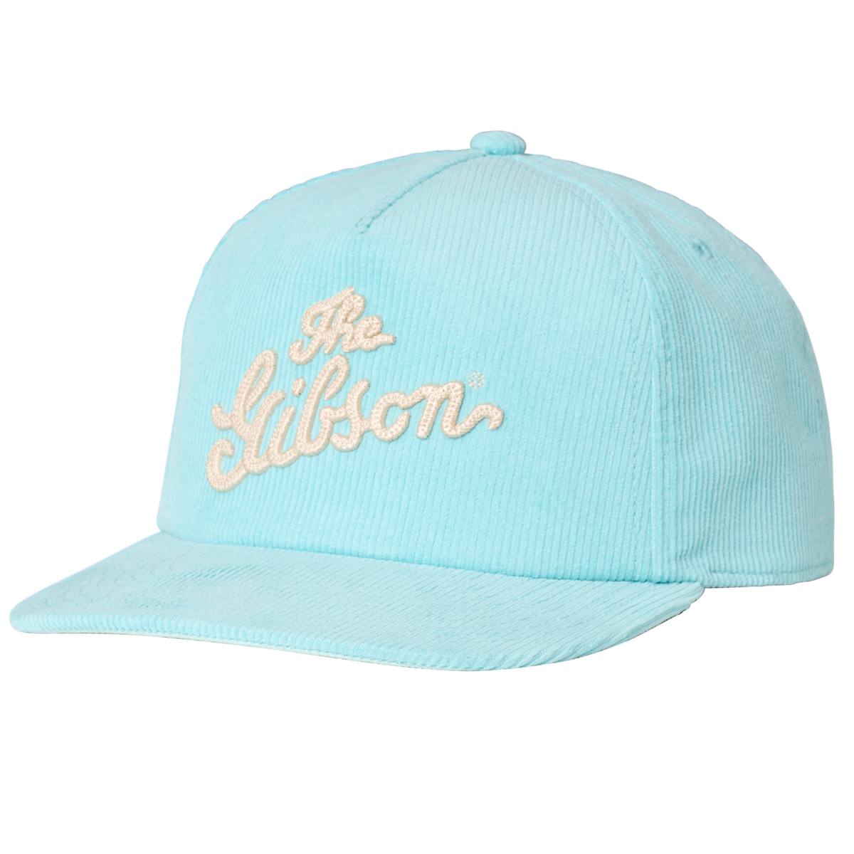 GIBSON ACCESSORIES SCRIPT LOGO STRUCTURED SNAPBACK - TURQUOISE (GA-USNBK-SCRP-TURQ)