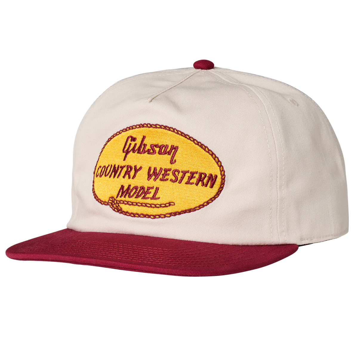 GIBSON ACCESSORIES COUNTRY WESTERN UNSTRUCTURED SNAPBACK - TAN (GA-USNBK-WEST-TAN)