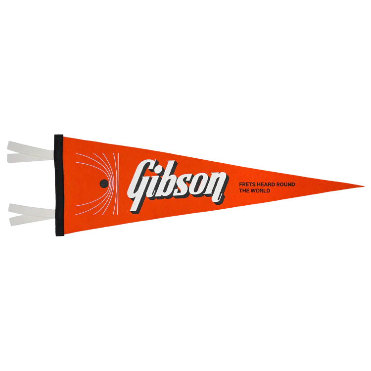 GIBSON LIFESTYLE "FRETS HEARD 'ROUND THE WORLD" OXFORD PENNANT