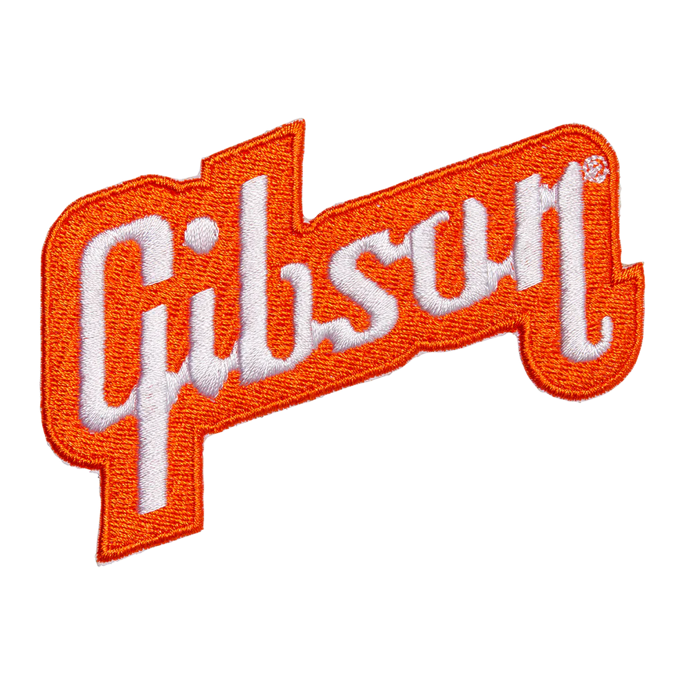 GIBSON LIFESTYLE LOGO IRON-ON PATCH - ORANGE