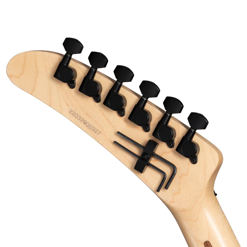 Kramer 84 Red Bullseye Electric Guitar with Premium Gig Bag - Black with Red Bullseye