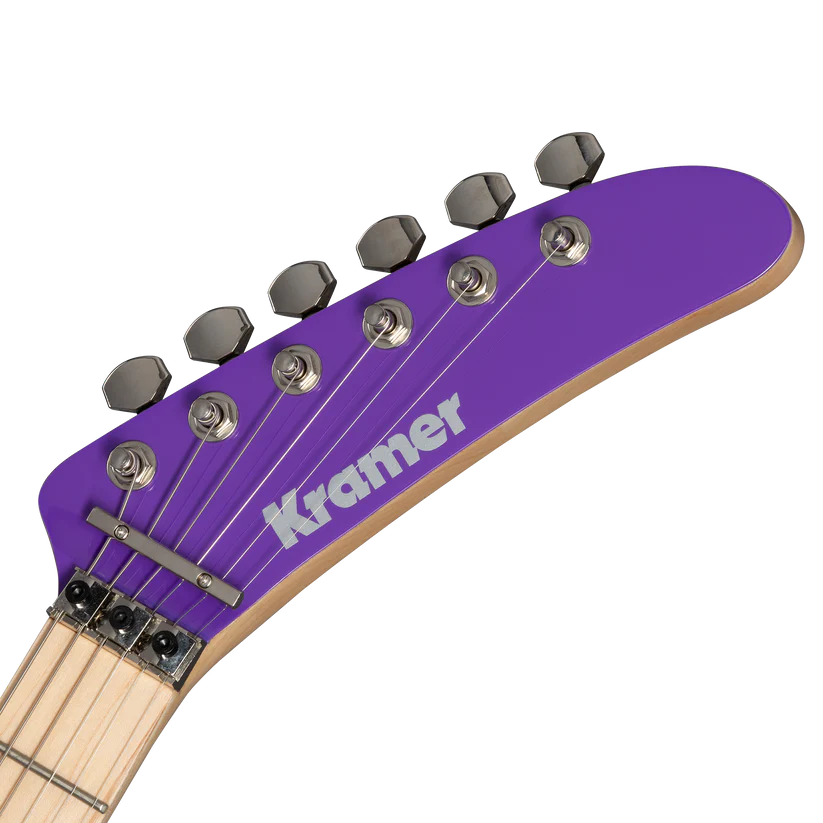 Kramer 84 Purple Splatter Electric Guitar with Premium Gig Bag - Shockwave with Purple Splatter