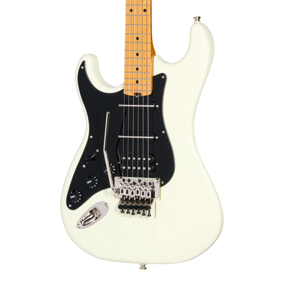 Kramer Pacer Deluxe Left-handed Electric Guitar with Premium Gig Bag - Classic White
