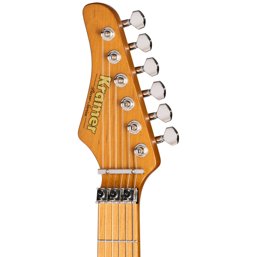 Kramer Pacer Deluxe Left-handed Electric Guitar with Premium Gig Bag - Classic White