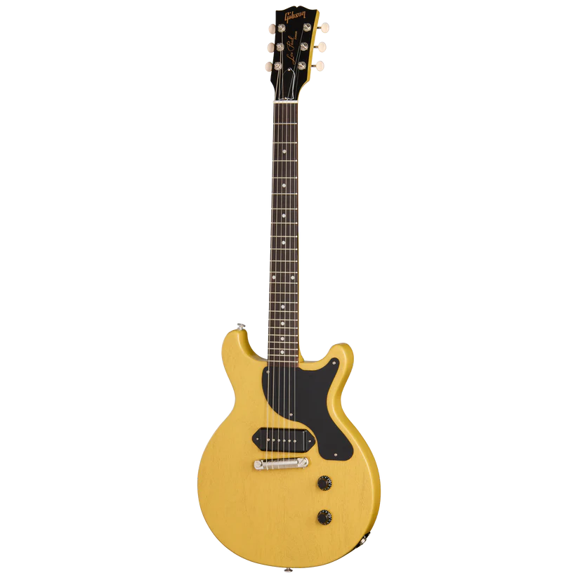 GIBSON LES PAUL JUNIOR DOUBLE CUT ELECTRIC GUITAR - TV YELLOW