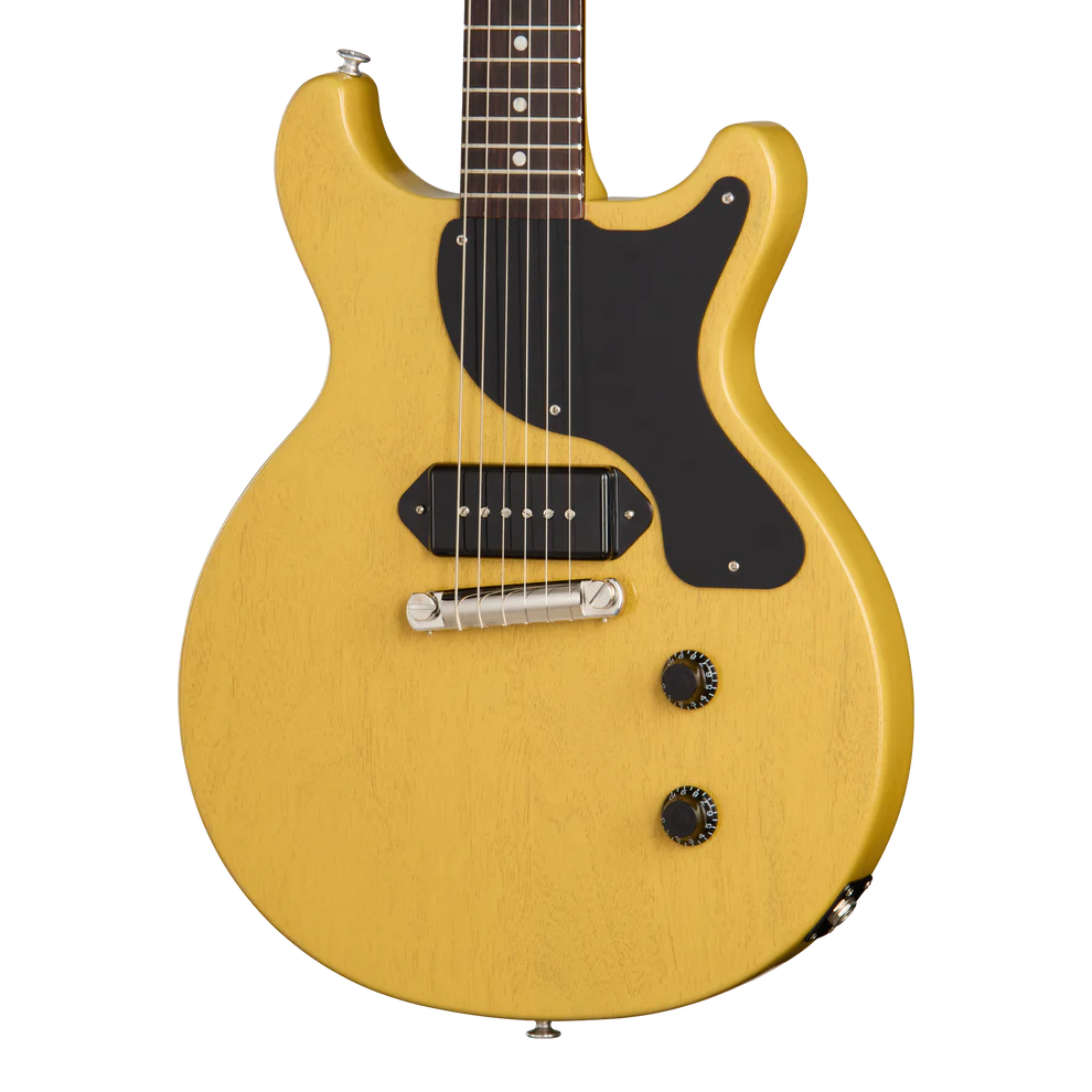 GIBSON LES PAUL JUNIOR DOUBLE CUT ELECTRIC GUITAR - TV YELLOW