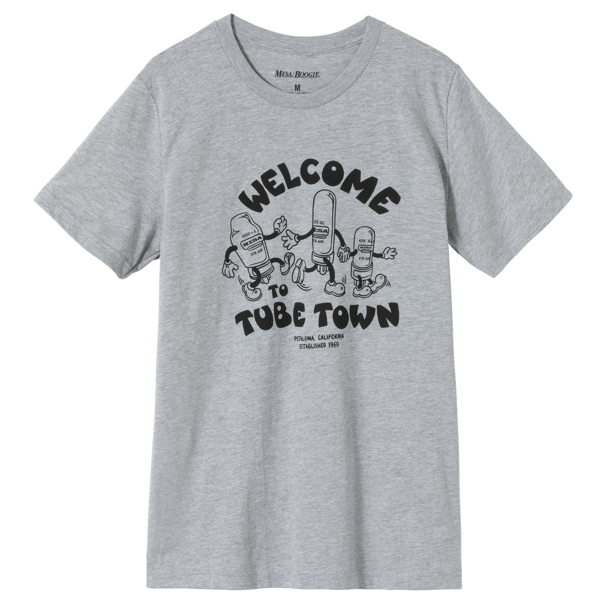 MESA/BOOGIE WELCOME TO TUBE TOWN TEE - GRAY (MA-TEE-TOWN-GRY)