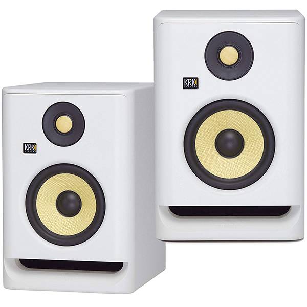 KRK ROKIT 8 G4 8" Powered Studio Monitor - White Noise Finish, Pair