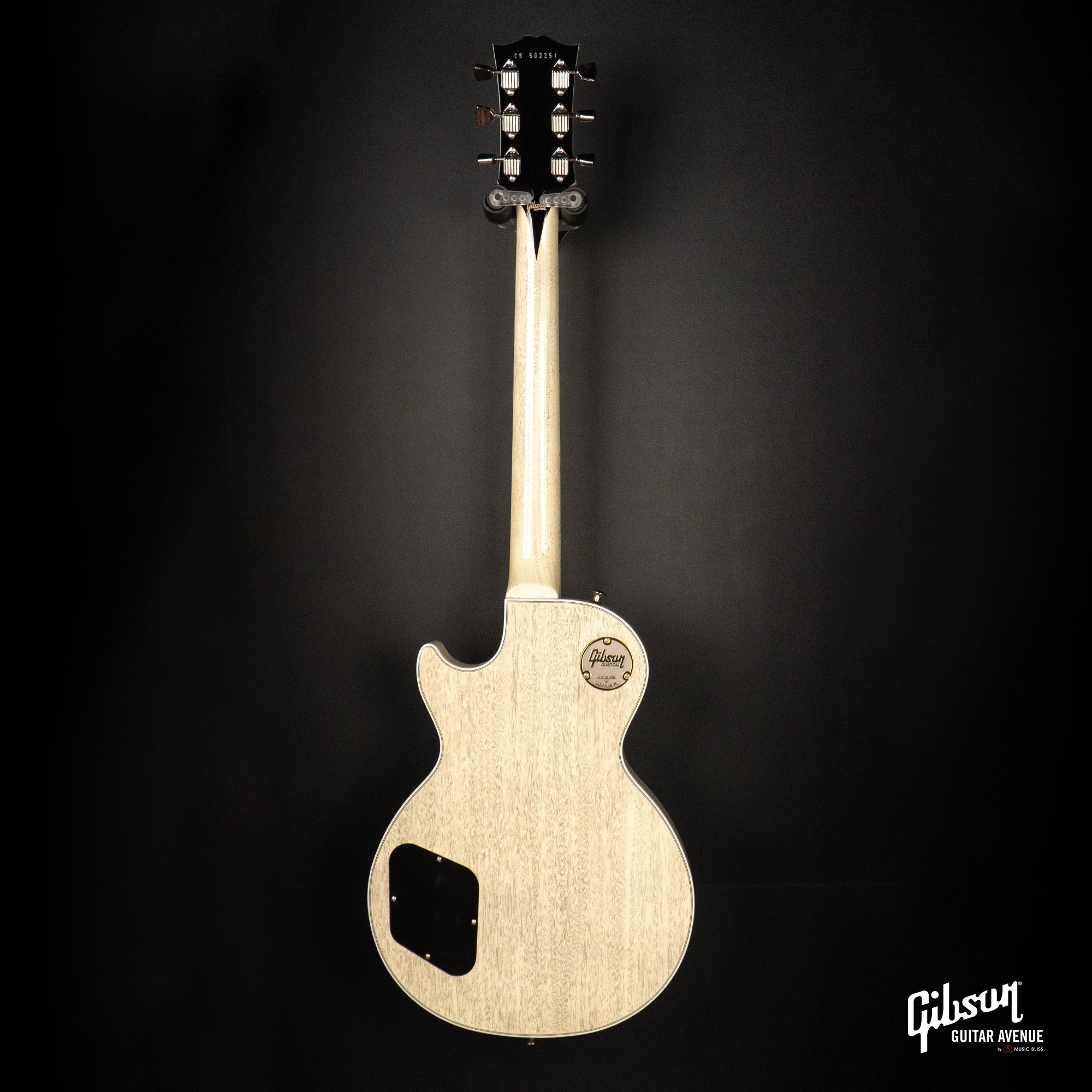 GIBSON JO BRANKO SELECT MADE TO MEASURE LES PAUL CUSTOM FIGURED TOP - V3 NECK - BLUE DENIM - TV WHITE BACK W/STINGER GLOSS NH