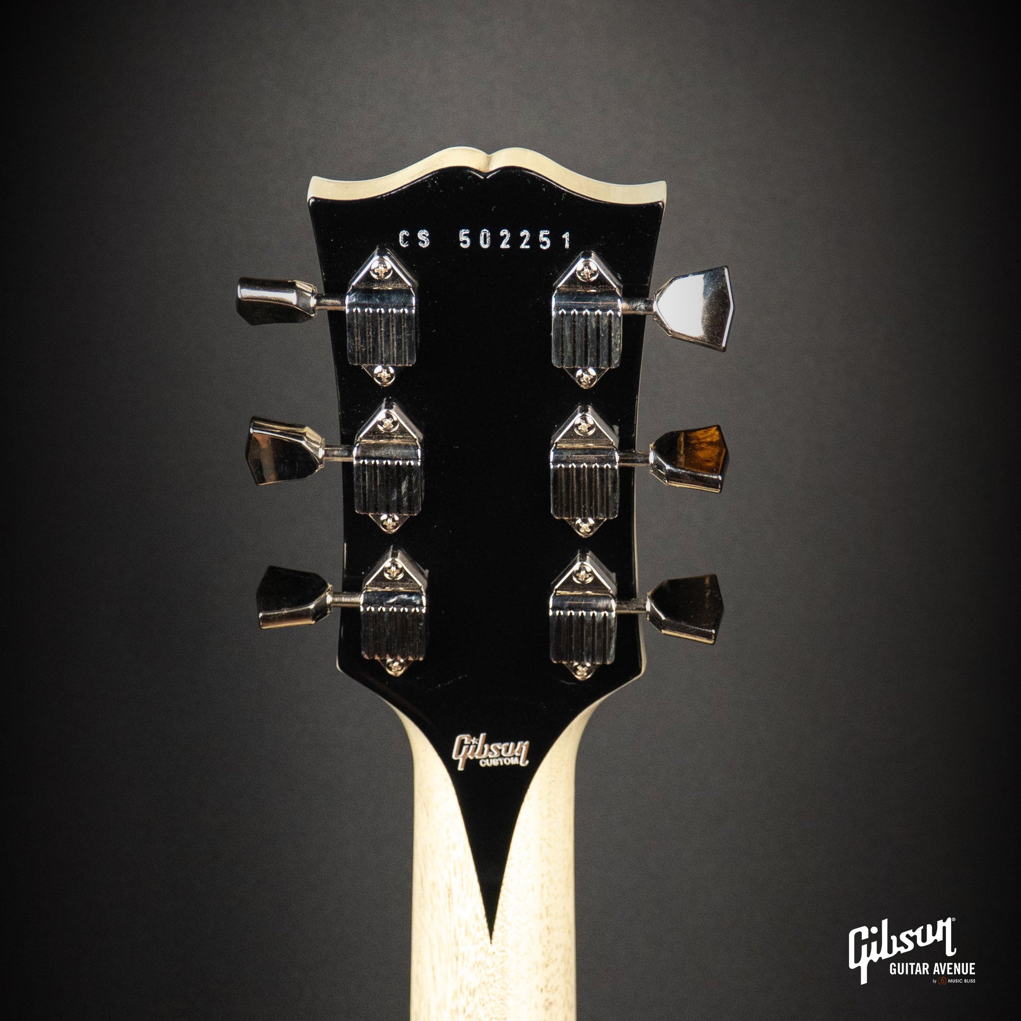 GIBSON JO BRANKO SELECT MADE TO MEASURE LES PAUL CUSTOM FIGURED TOP - V3 NECK - BLUE DENIM - TV WHITE BACK W/STINGER GLOSS NH