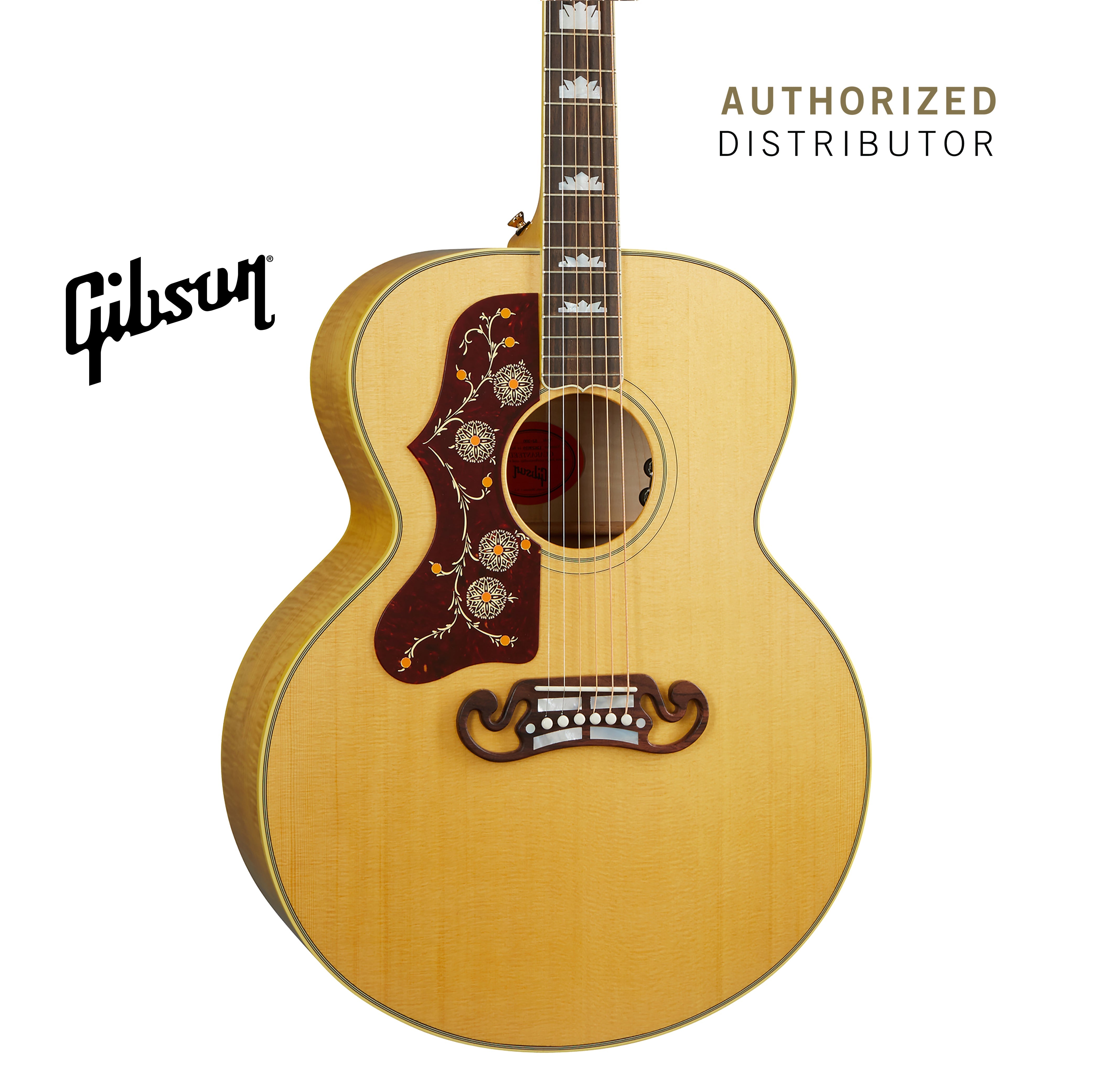 GIBSON SJ-200 ORIGINAL LEFT-HANDED ACOUSTIC GUITAR - ANTIQUE NATURAL
