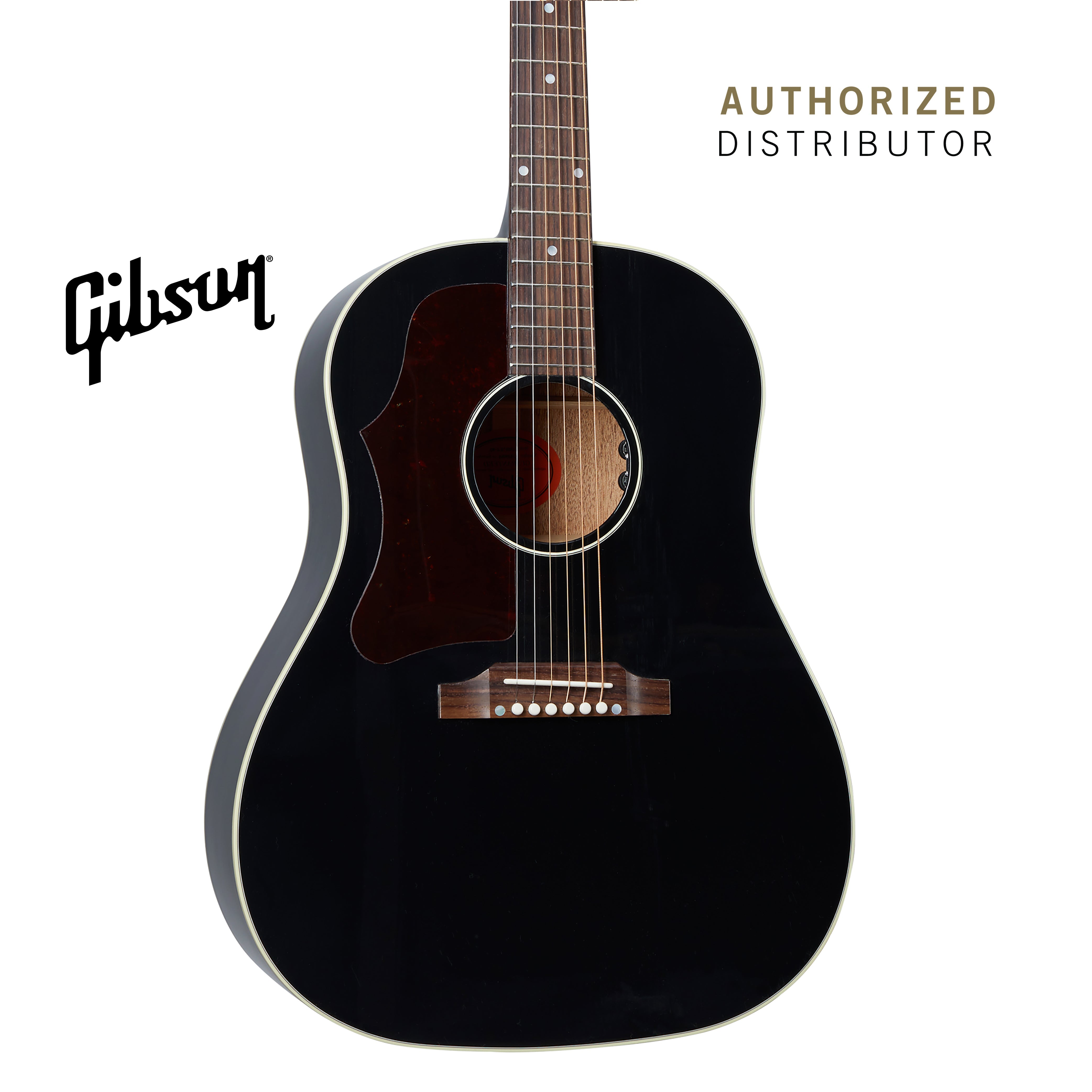 GIBSON 50S J-45 ORIGINAL LEFT-HANDED ACOUSTIC-ELECTRIC GUITAR - EBONY