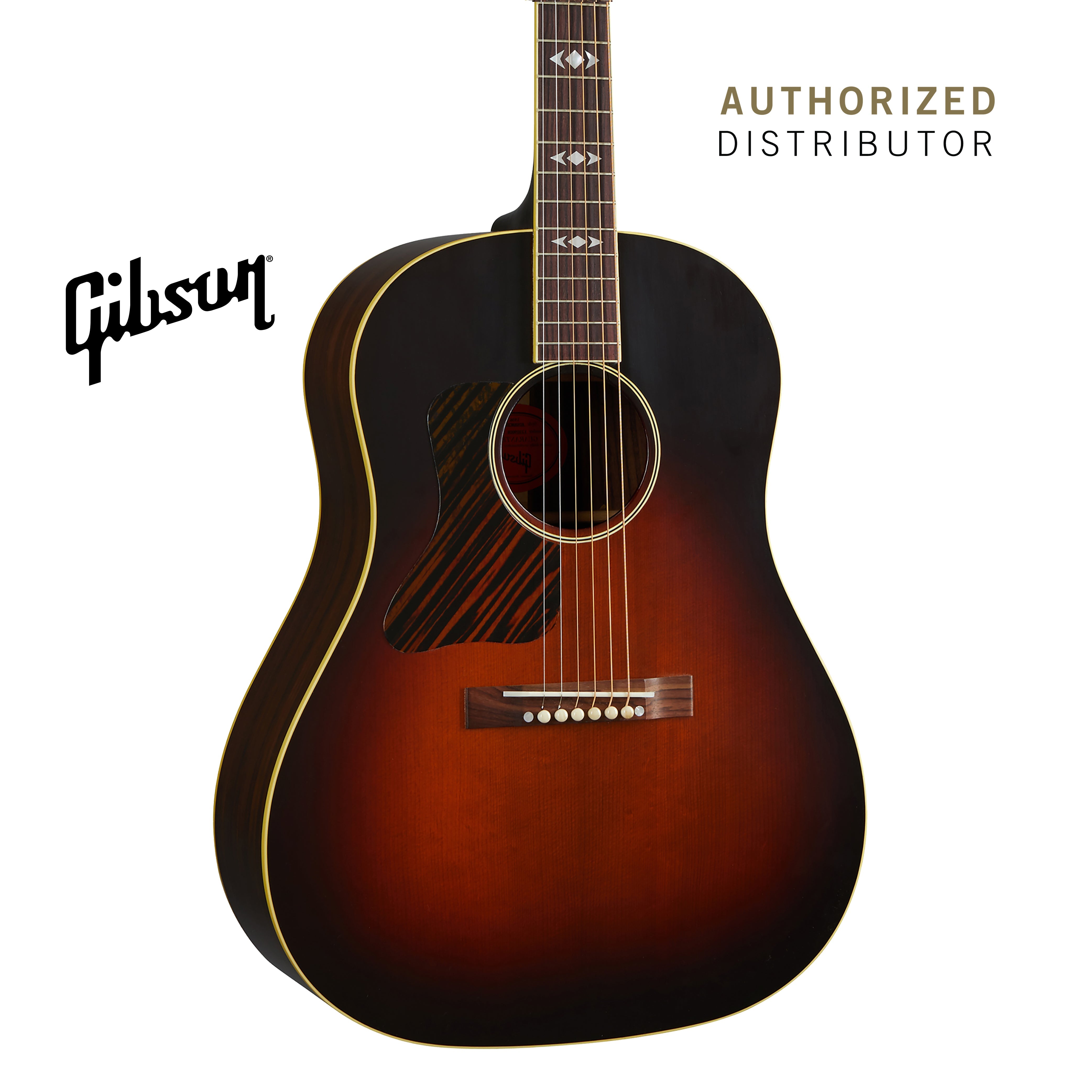 GIBSON 1936 ADVANCED JUMBO LEFT-HANDED ACOUSTIC GUITAR - VINTAGE SUNBURST