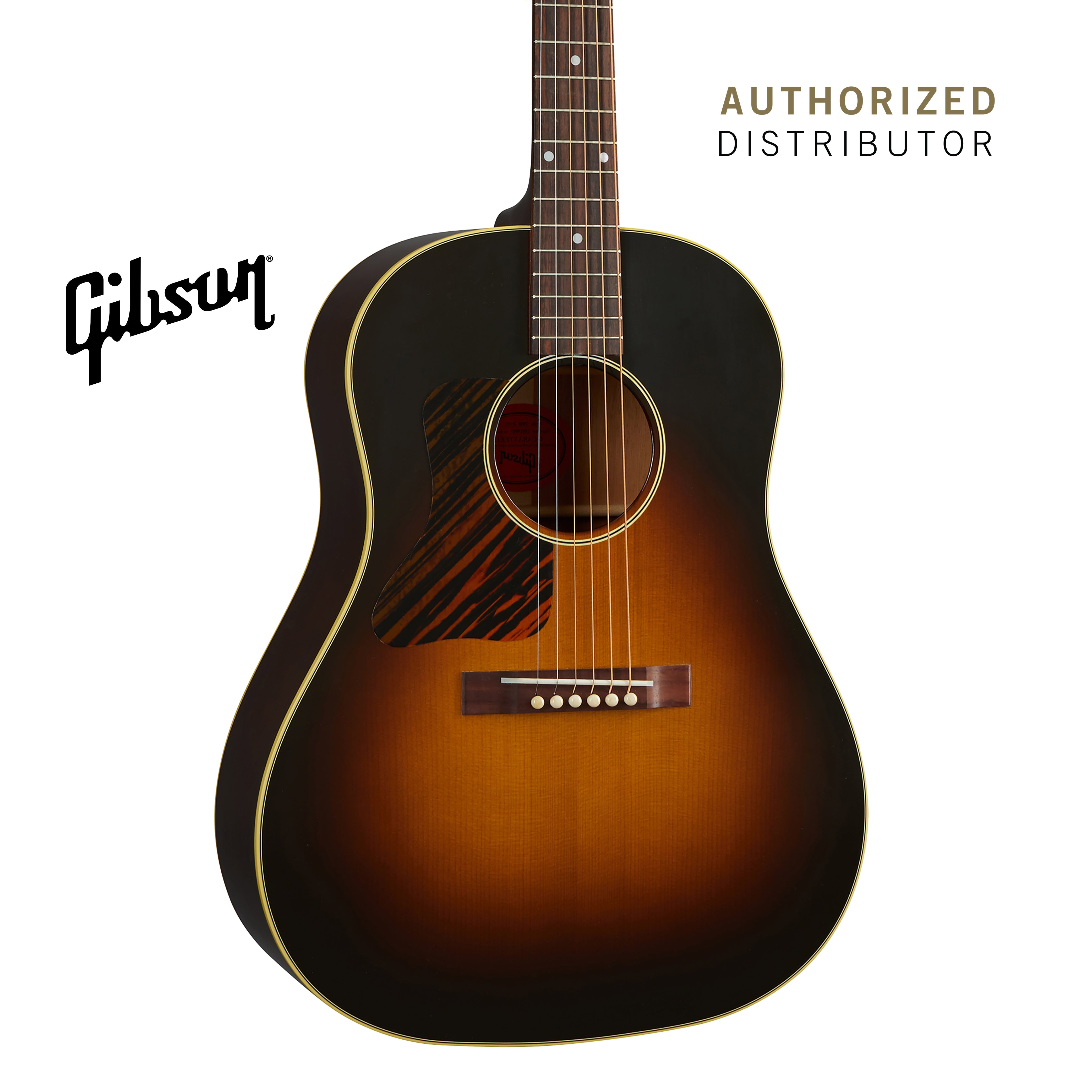GIBSON 1936 J-35 LEFT-HANDED ACOUSTIC GUITAR - VINTAGE SUNBURST