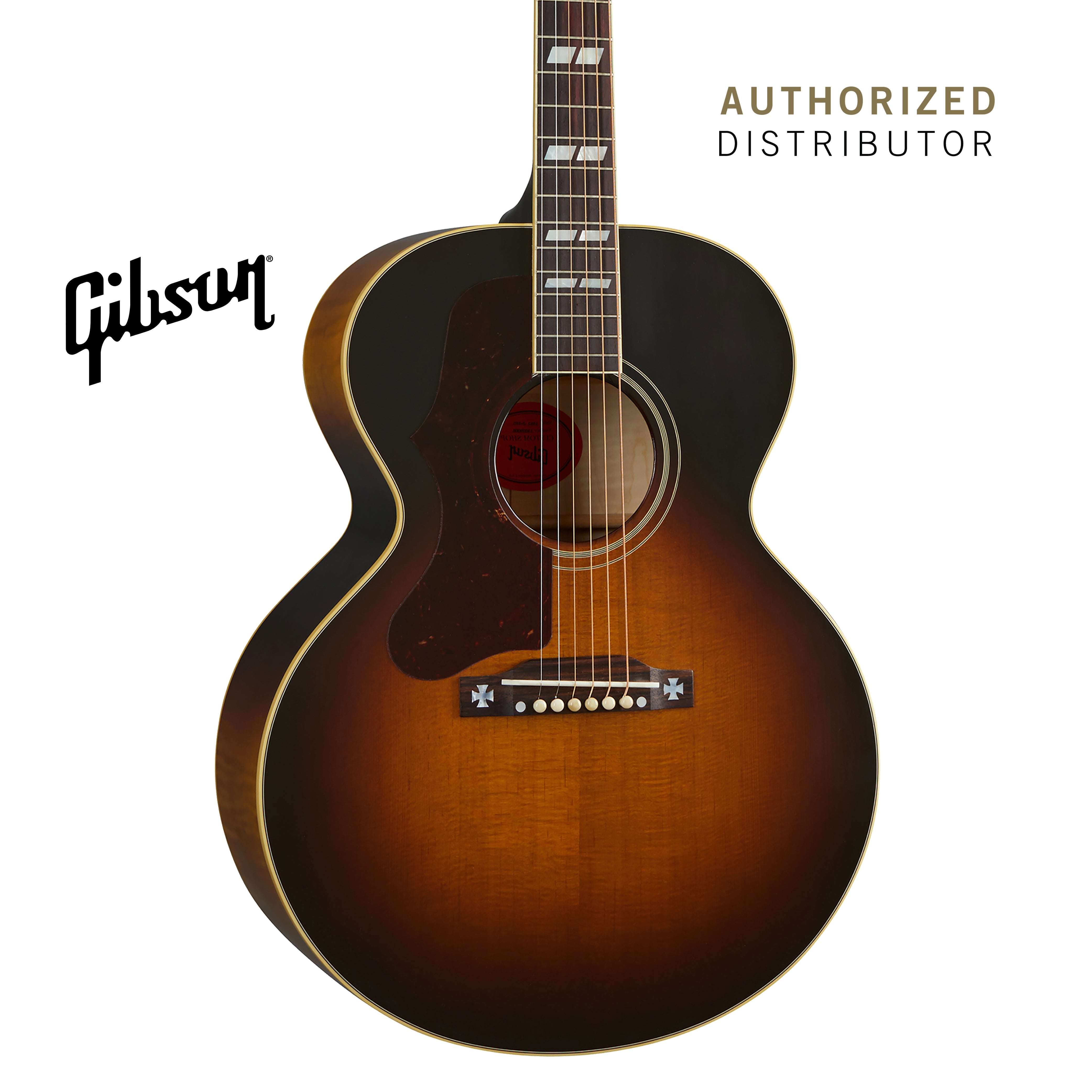 GIBSON 1952 J-185 LEFT-HANDED ACOUSTIC GUITAR - VINTAGE SUNBURST