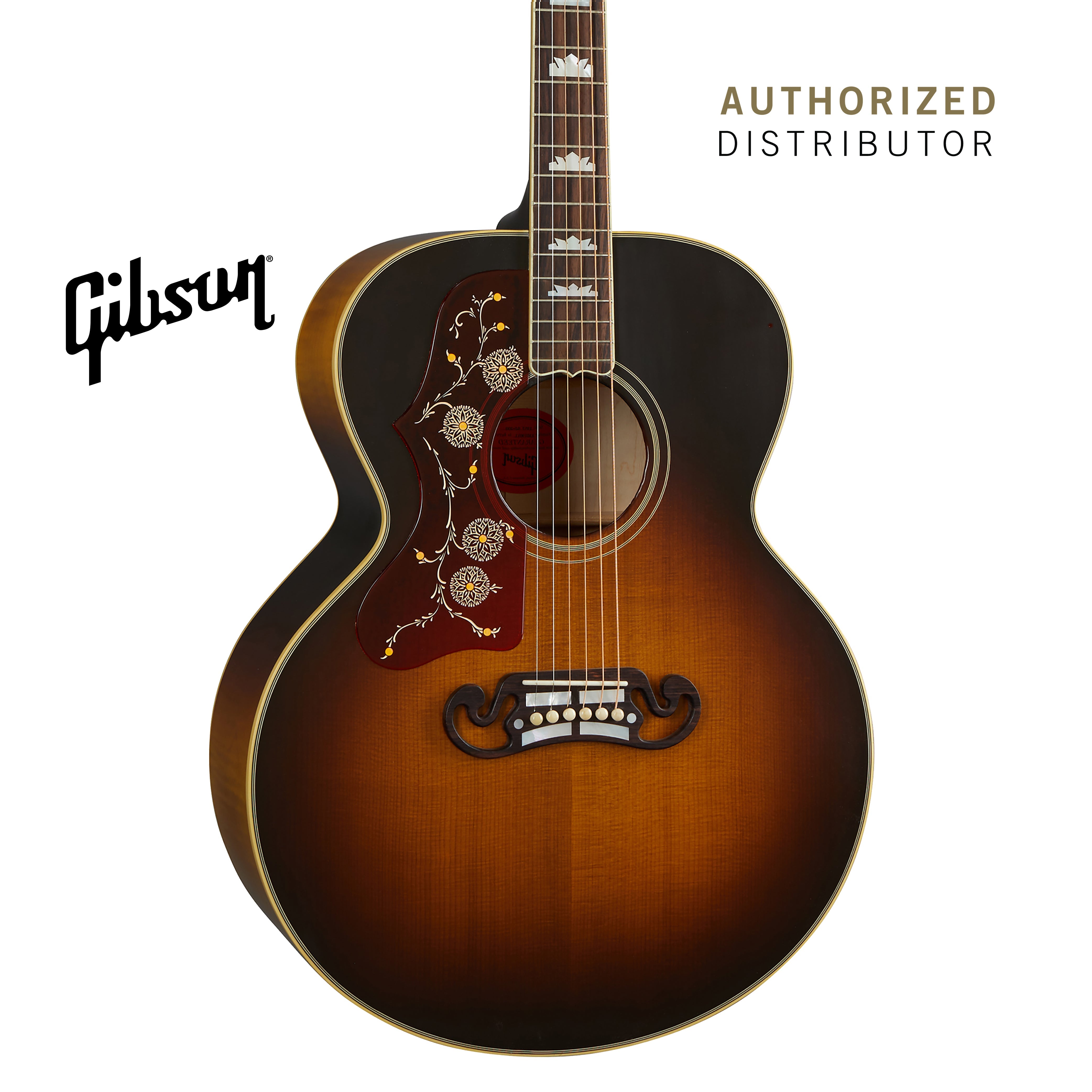GIBSON 1957 SJ-200 LEFT-HANDED ACOUSTIC GUITAR - VINTAGE SUNBURST