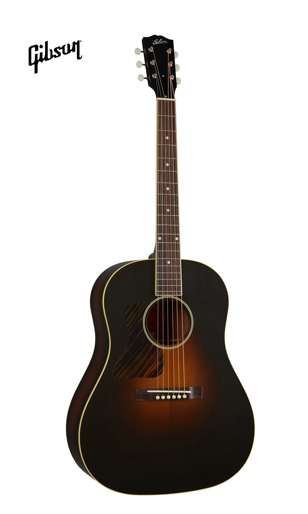 GIBSON 1934 JUMBO LEFT-HANDED ACOUSTIC GUITAR - VINTAGE SUNBURST