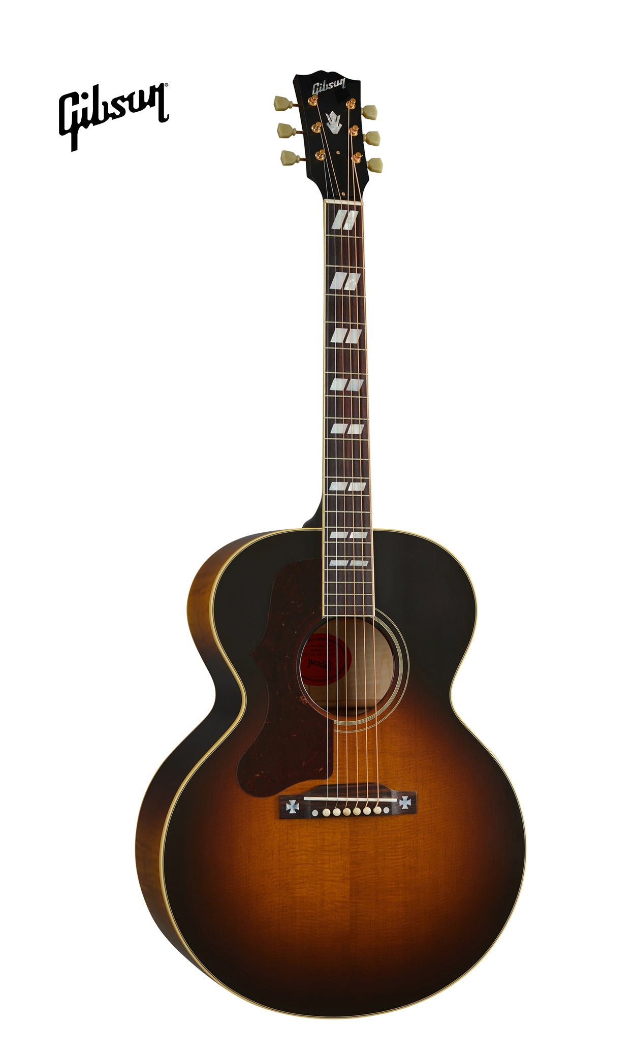 GIBSON 1952 J-185 LEFT-HANDED ACOUSTIC GUITAR - VINTAGE SUNBURST