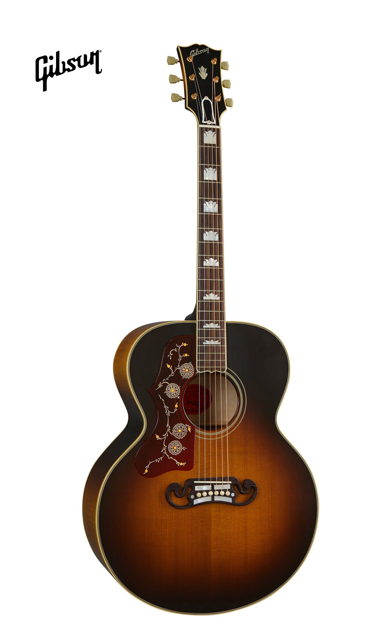 GIBSON 1957 SJ-200 LEFT-HANDED ACOUSTIC GUITAR - VINTAGE SUNBURST