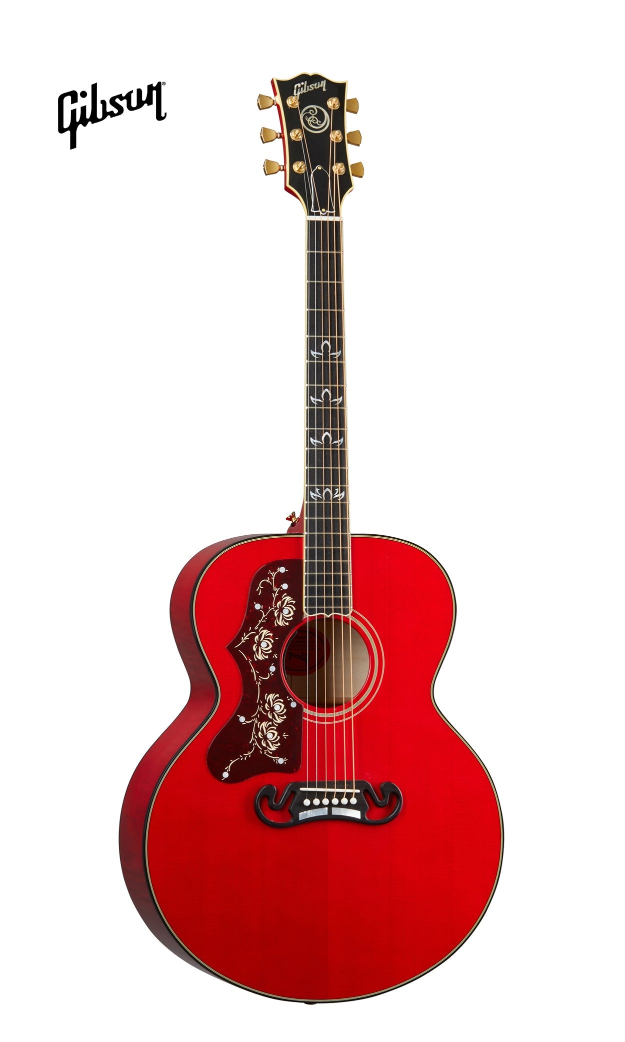 GIBSON ORIANTHI SJ-200 LEFT-HANDED ACOUSTIC-ELECTRIC GUITAR - CHERRY