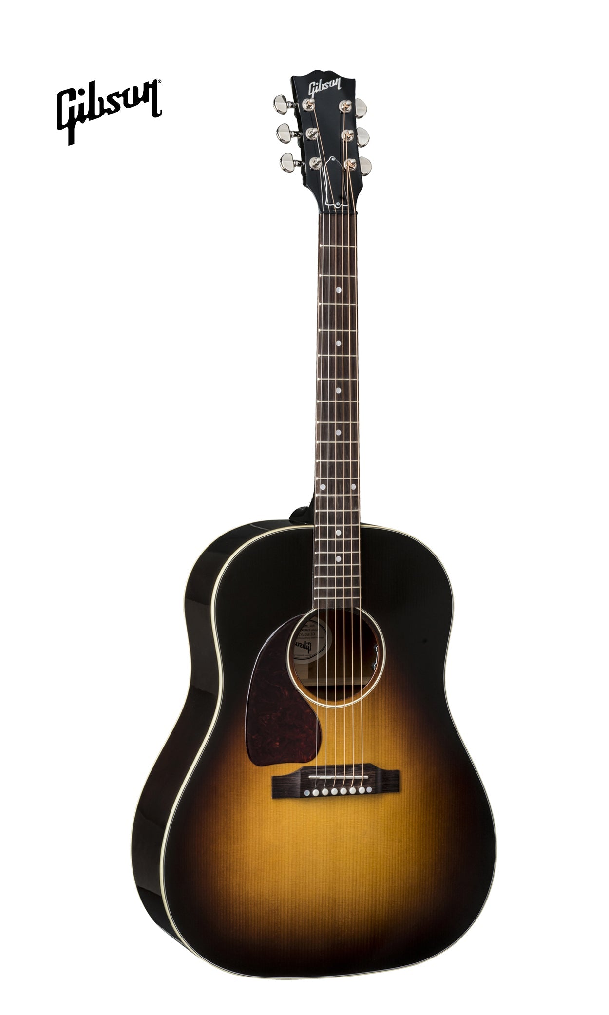 GIBSON J-45 STANDARD LEFT-HANDED ACOUSTIC-ELECTRIC GUITAR - VINTAGE SUNBURST