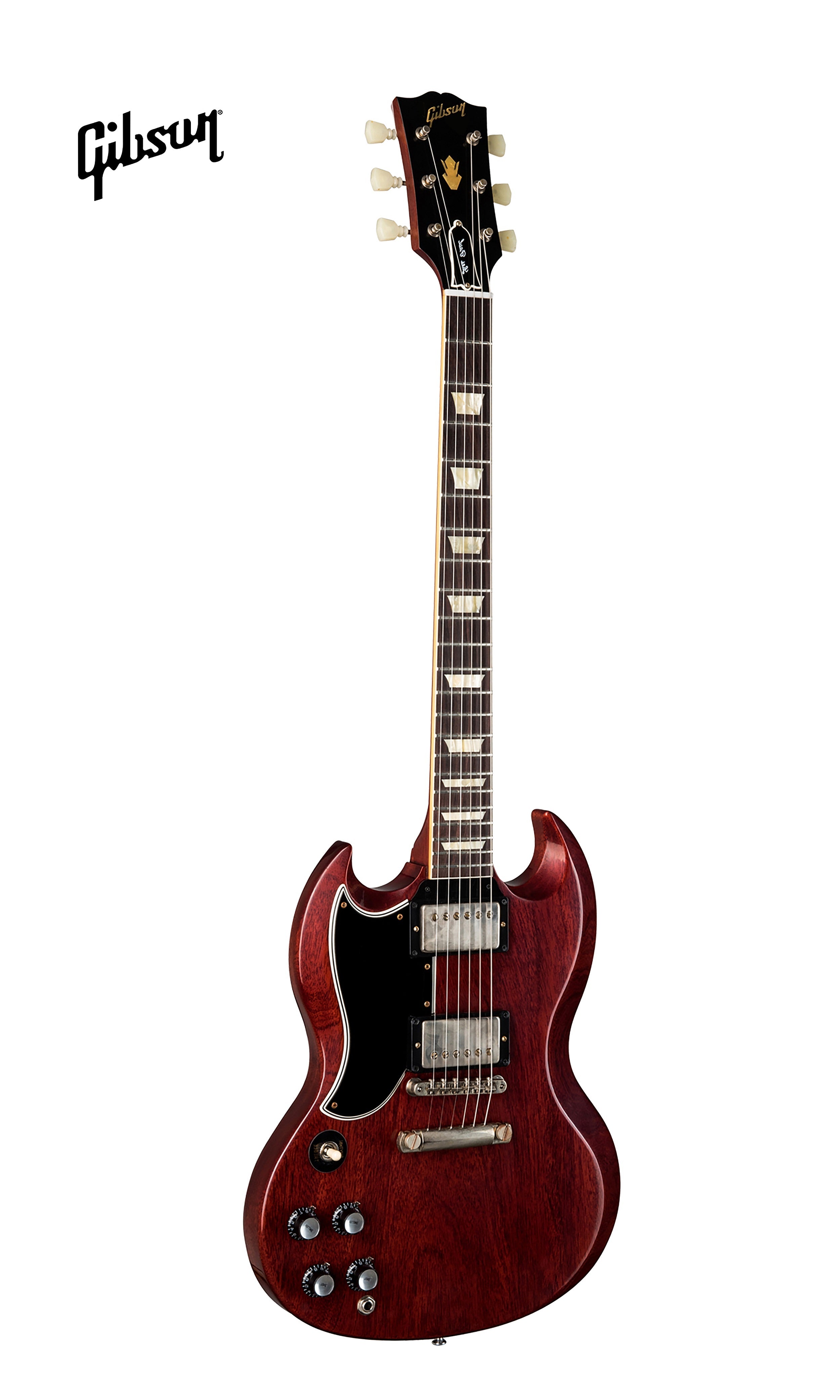 GIBSON 1961 LES PAUL SG STANDARD REISSUE STOPBAR VOS LEFT-HANDED ELECTRIC GUITAR - CHERRY RED