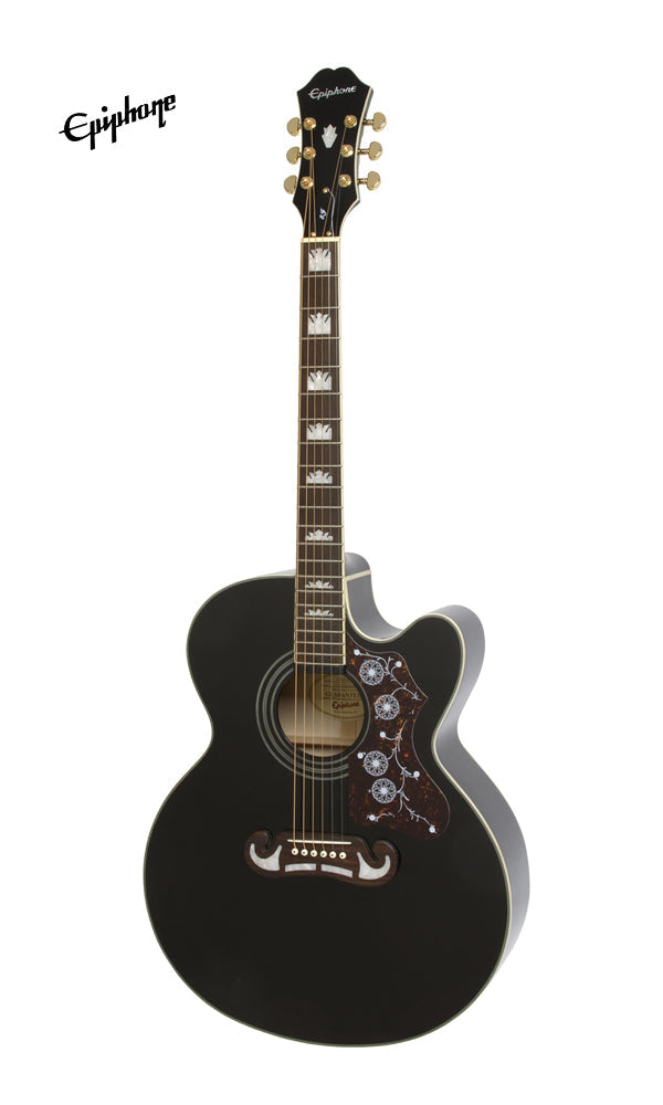 Epiphone J-200 EC Studio Acoustic-Electric Guitar - Black