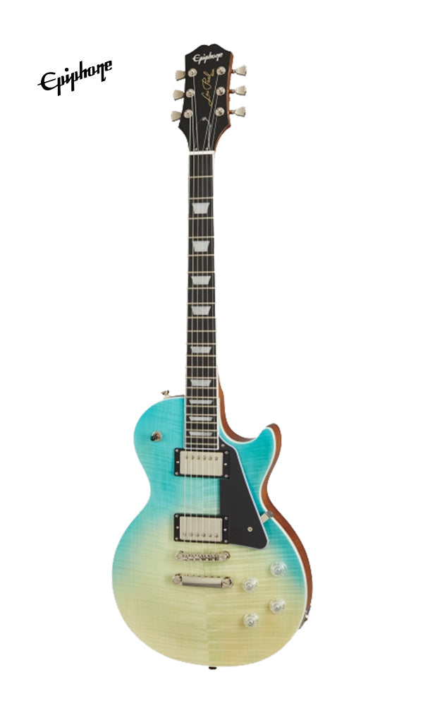Epiphone Les Paul Modern Figured Electric Guitar - Caribbean Blue Fade