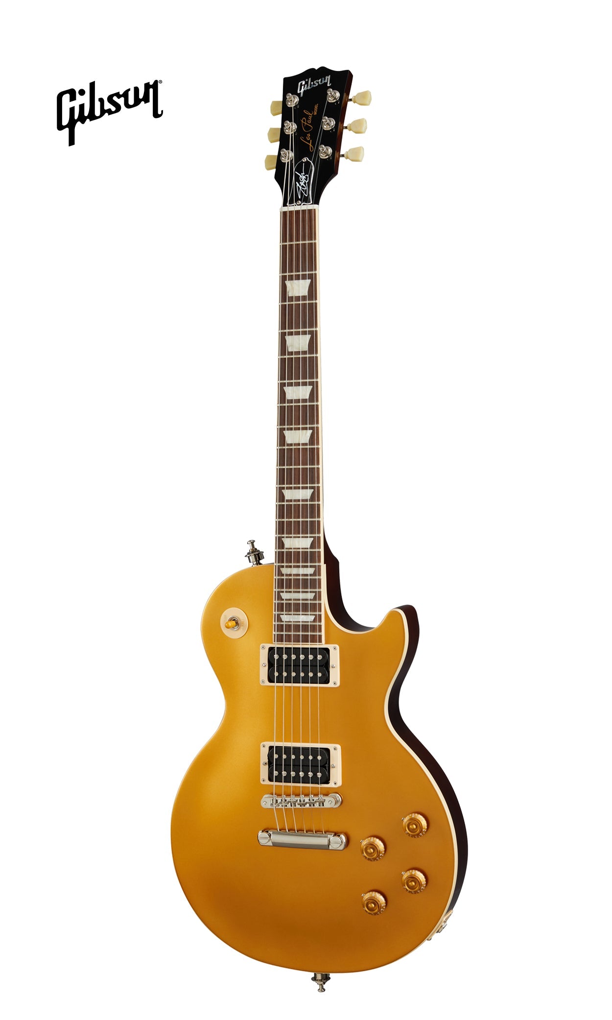GIBSON SLASH "VICTORIA" LES PAUL STANDARD ELECTRIC GUITAR - GOLDTOP DARK BACK