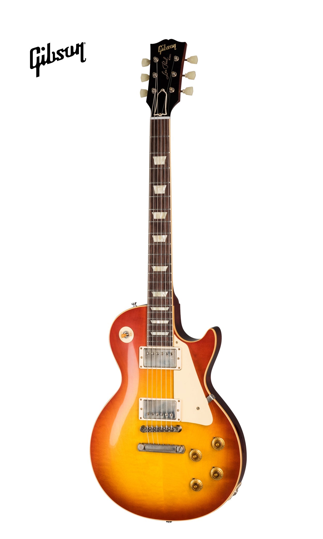 GIBSON 1958 LES PAUL STANDARD REISSUE VOS ELECTRIC GUITAR - WASHED CHERRY SUNBURST