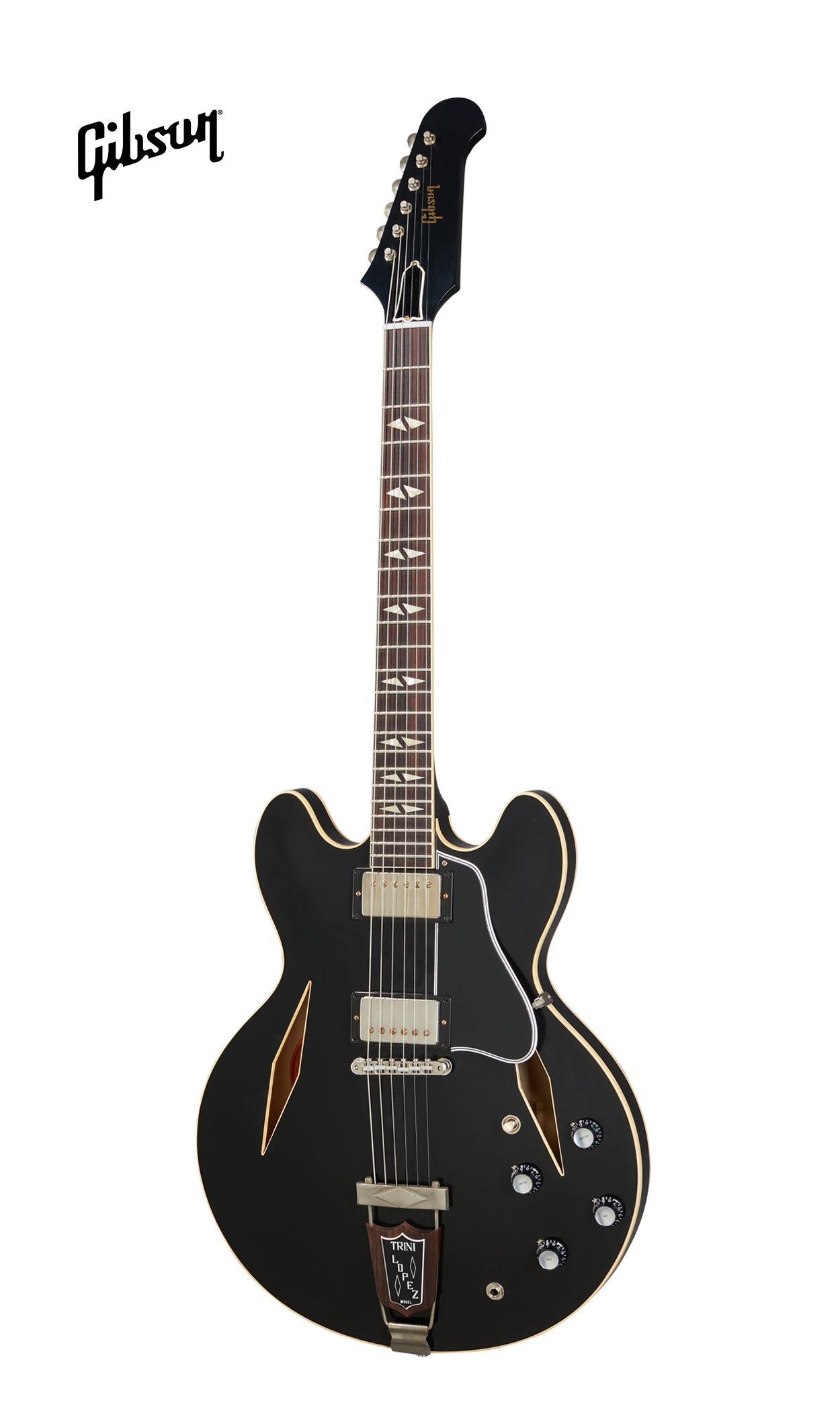 GIBSON 1964 TRINI LOPEZ STANDARD REISSUE VOS SEMI-HOLLOWBODY ELECTRIC GUITAR - EBONY