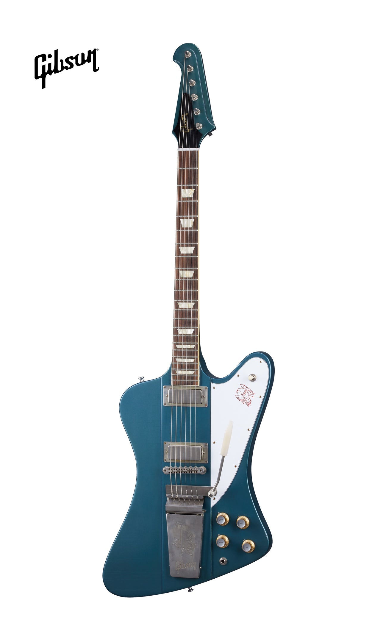 GIBSON 1963 FIREBIRD V WITH MAESTRO VIBROLA ULTRA LIGHT AGED ELECTRIC GUITAR - PELHAM BLUE