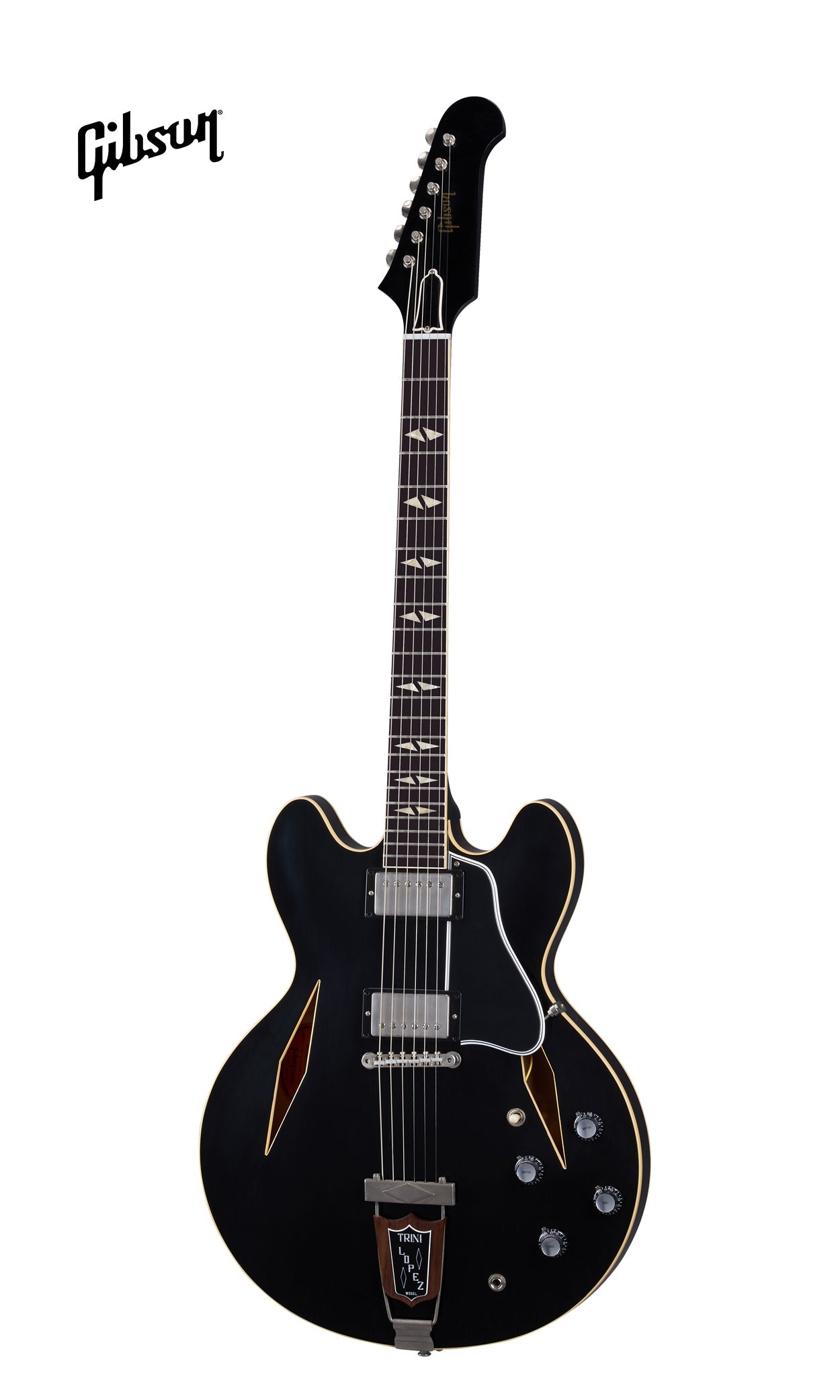 GIBSON 1964 TRINI LOPEZ STANDARD REISSUE ULTRA LIGHT AGED SEMI-HOLLOWBODY ELECTRIC GUITAR - EBONY