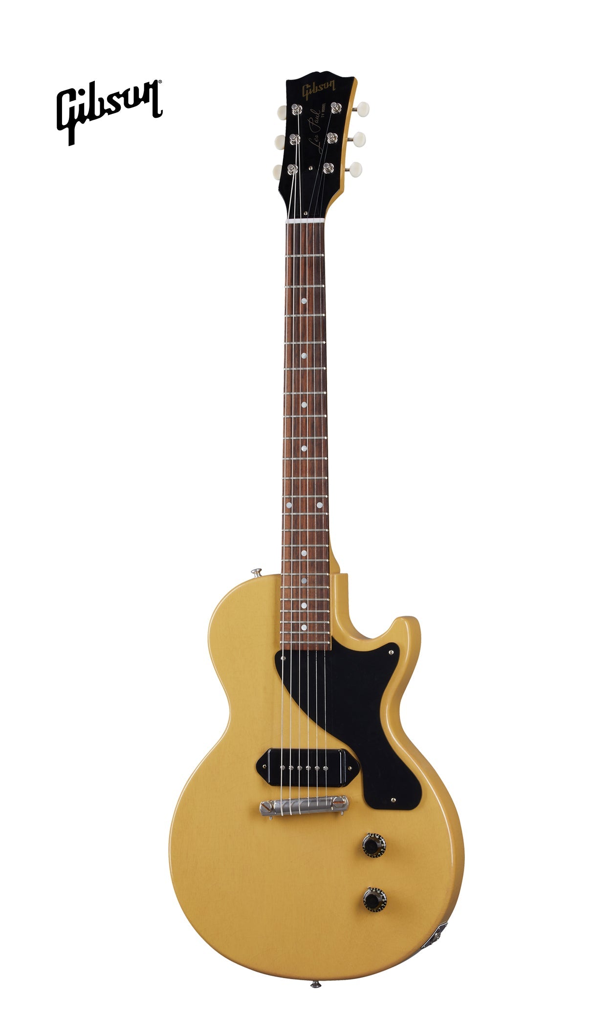 GIBSON 1957 LES PAUL JUNIOR SINGLE CUT REISSUE ULTRA LIGHT AGED ELECTRIC GUITAR - TV YELLOW