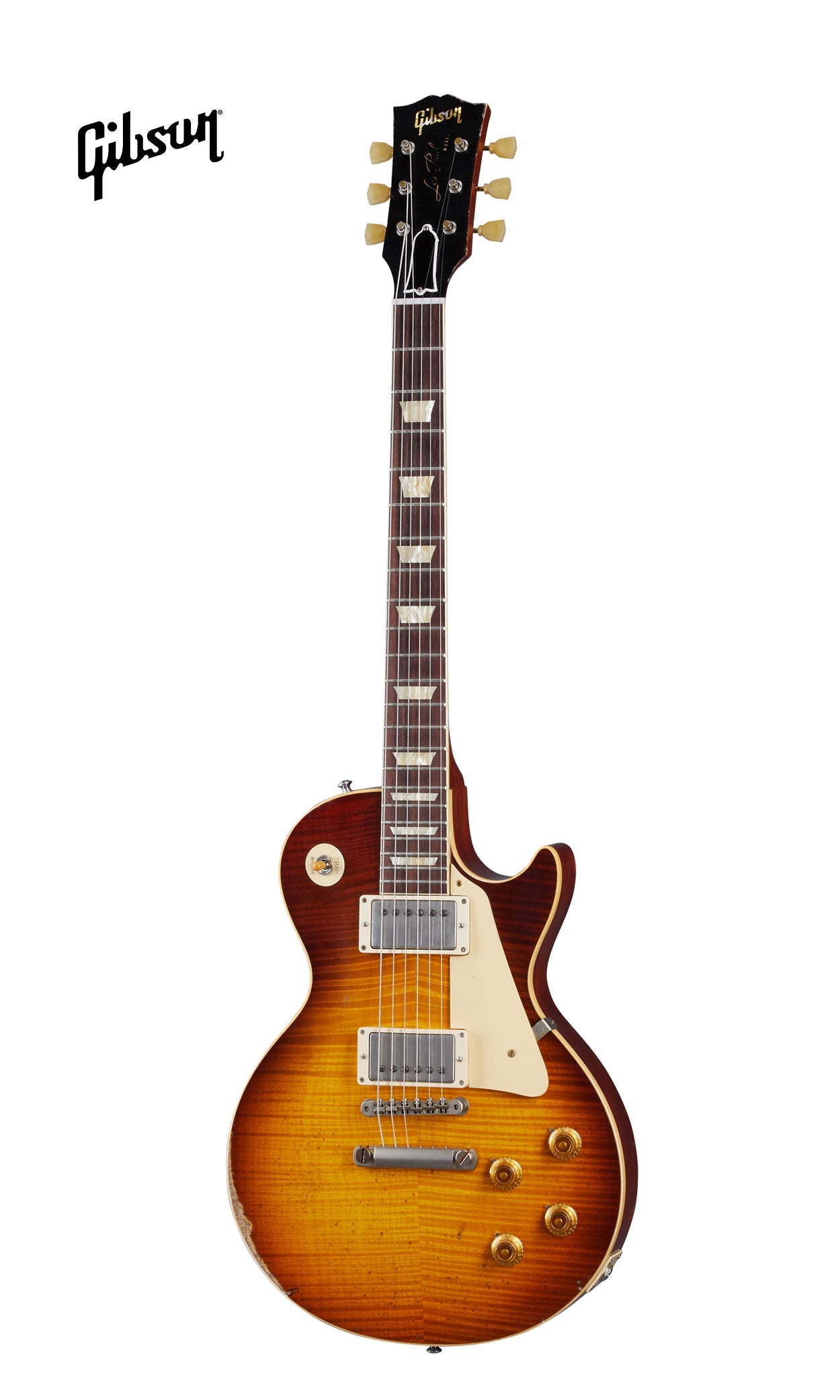 GIBSON 1959 LES PAUL STANDARD REISSUE HEAVY AGED ELECTRIC GUITAR - SLOW ICED TEA FADE