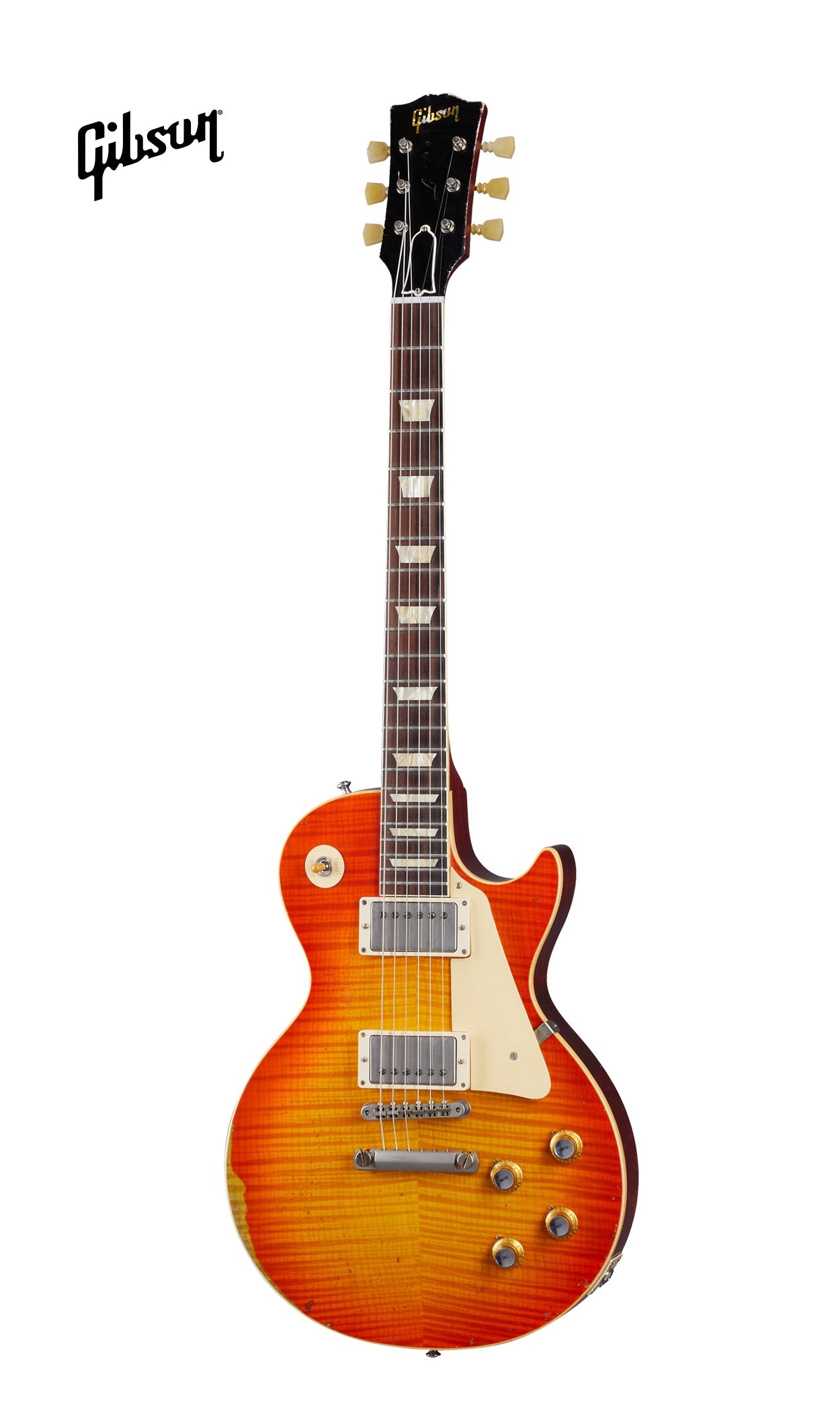 GIBSON 1960 LES PAUL STANDARD REISSUE HEAVY AGED ELECTRIC GUITAR - TANGERINE BURST