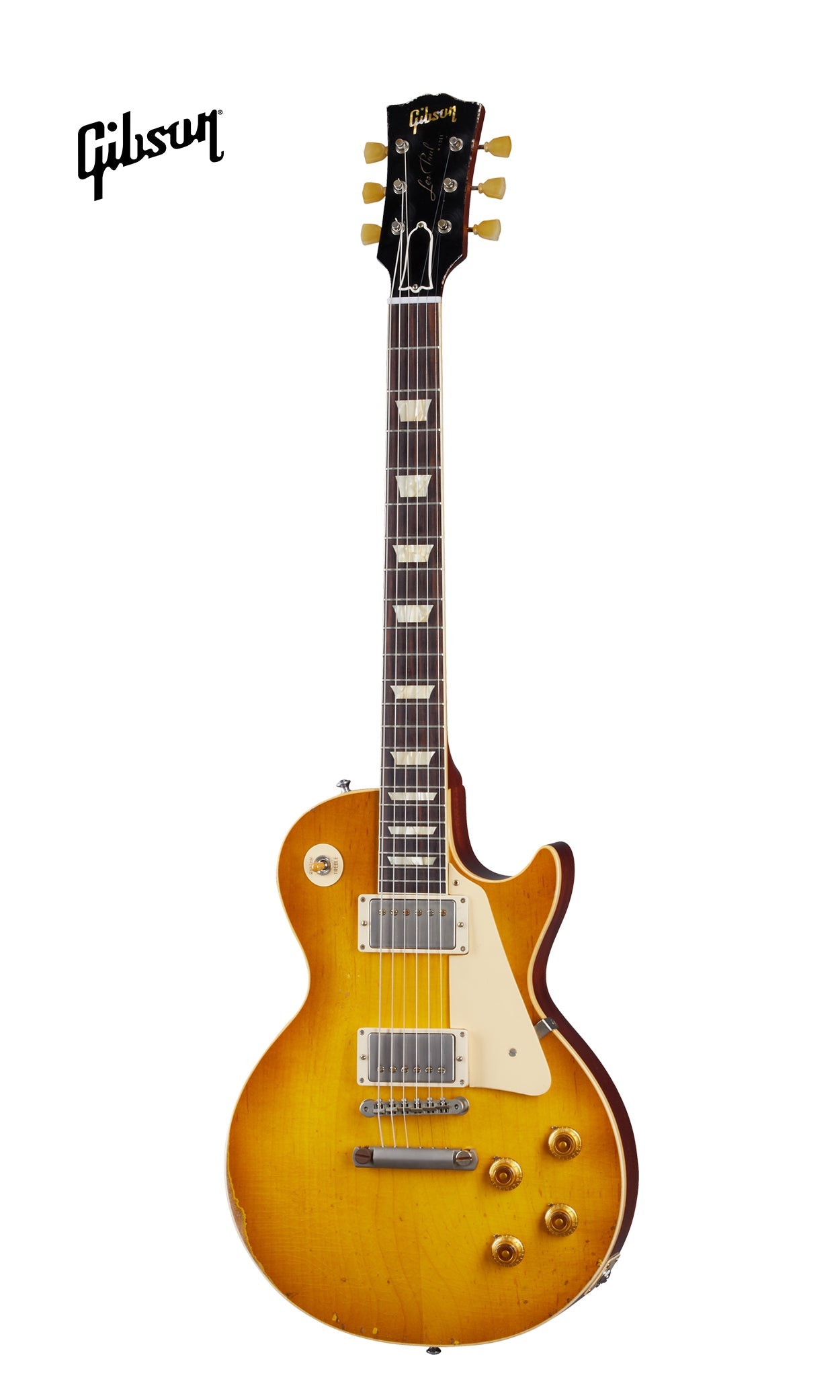 GIBSON 1958 LES PAUL STANDARD REISSUE HEAVY AGED ELECTRIC GUITAR - LEMON BURST
