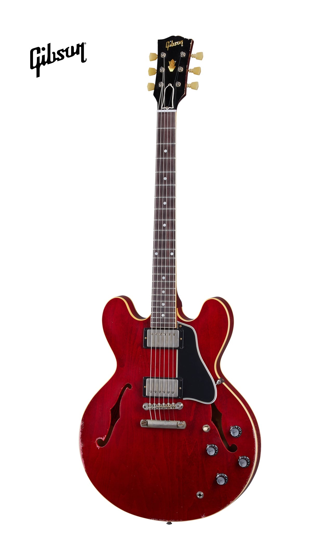 GIBSON 1961 ES-335 REISSUE HEAVY AGED SEMI-HOLLOWBODY ELECTRIC GUITAR - 60S CHERRY