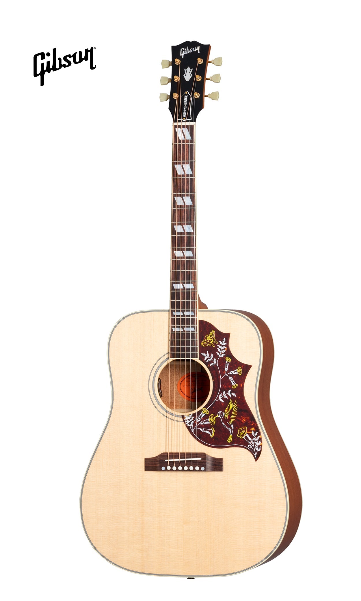 GIBSON HUMMINGBIRD FADED ACOUSTIC-ELECTRIC GUITAR - ANTIQUE NATURAL