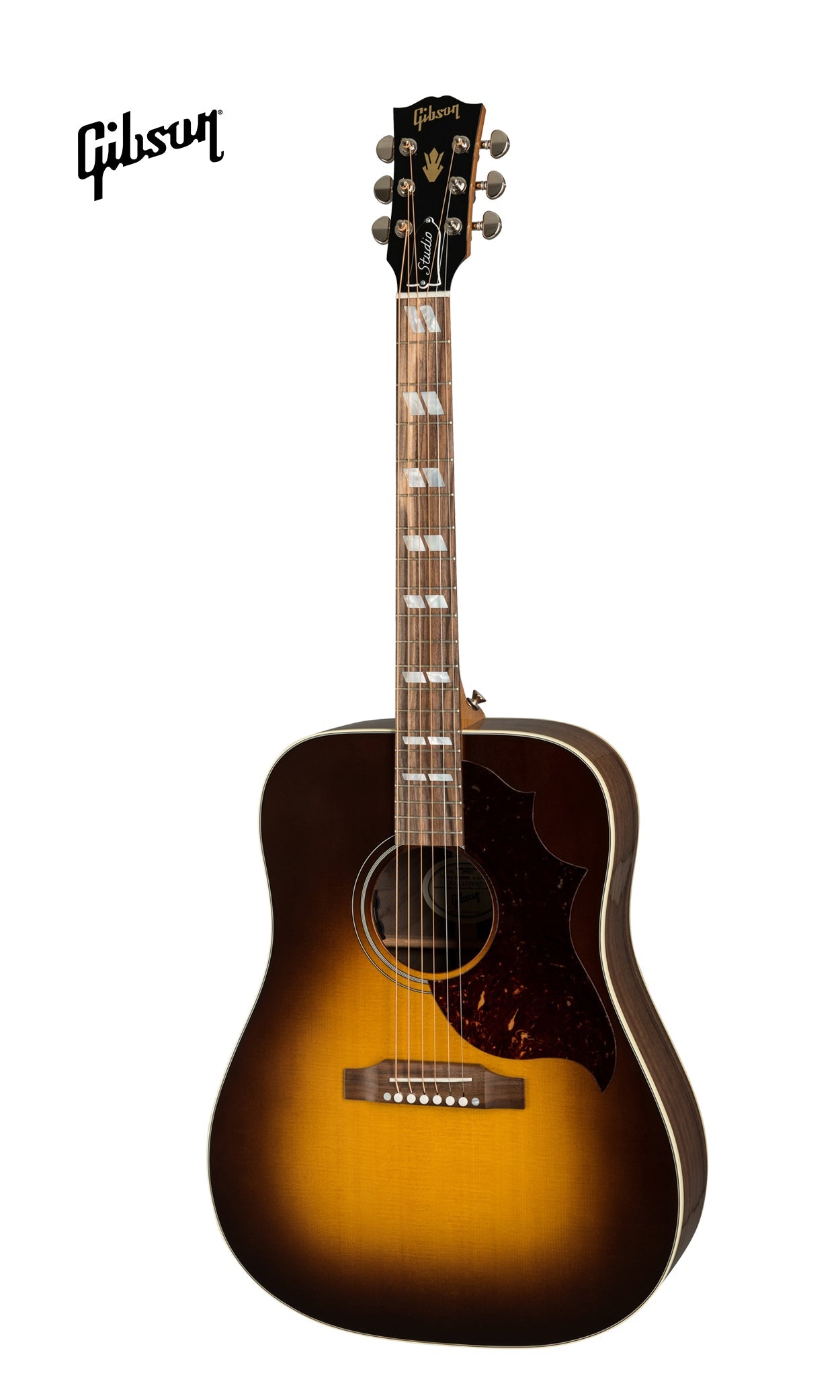 GIBSON HUMMINGBIRD STUDIO WALNUT ACOUSTIC-ELECTRIC GUITAR - WALNUT BURST