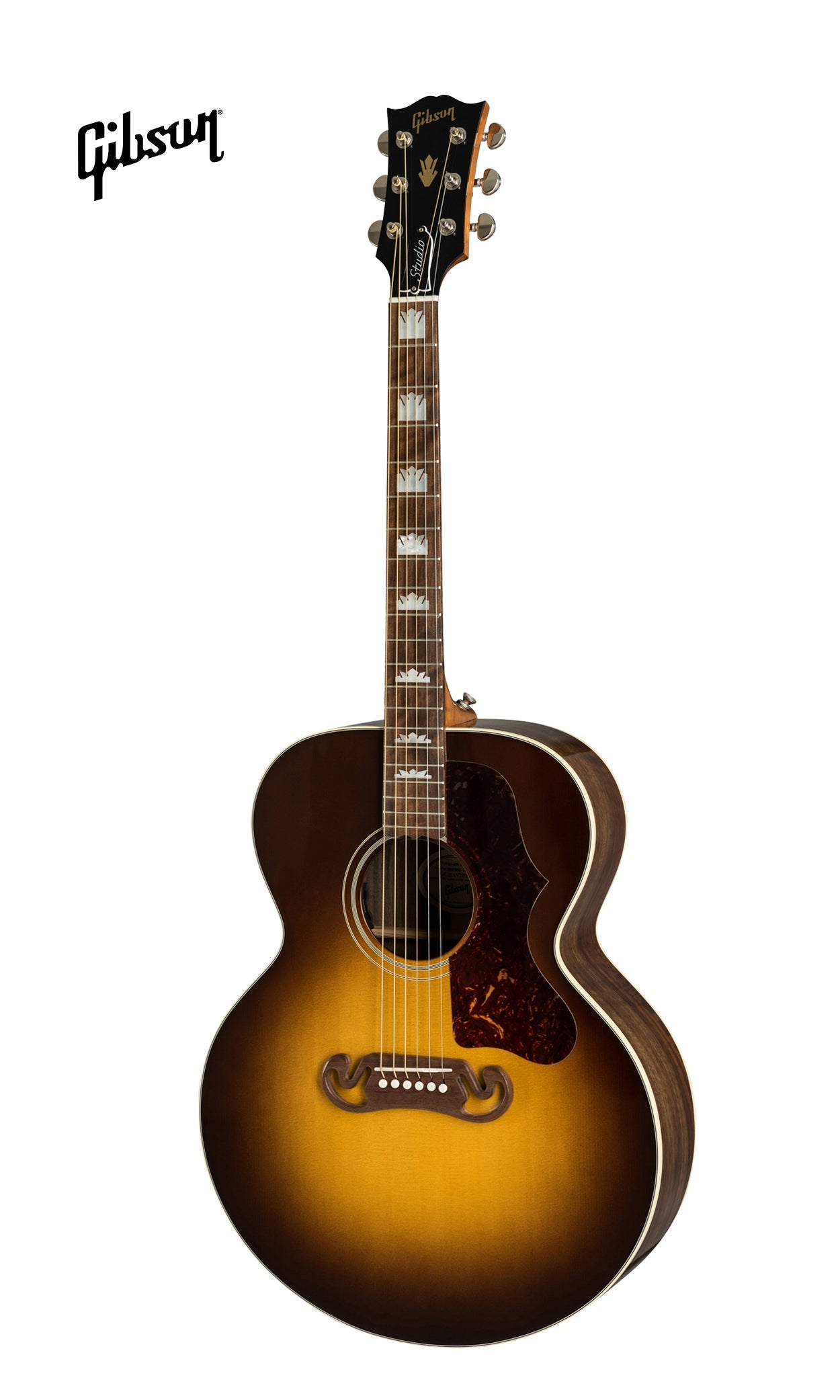 GIBSON SJ-200 STUDIO WALNUT ACOUSTIC-ELECTRIC GUITAR - WALNUT BURST
