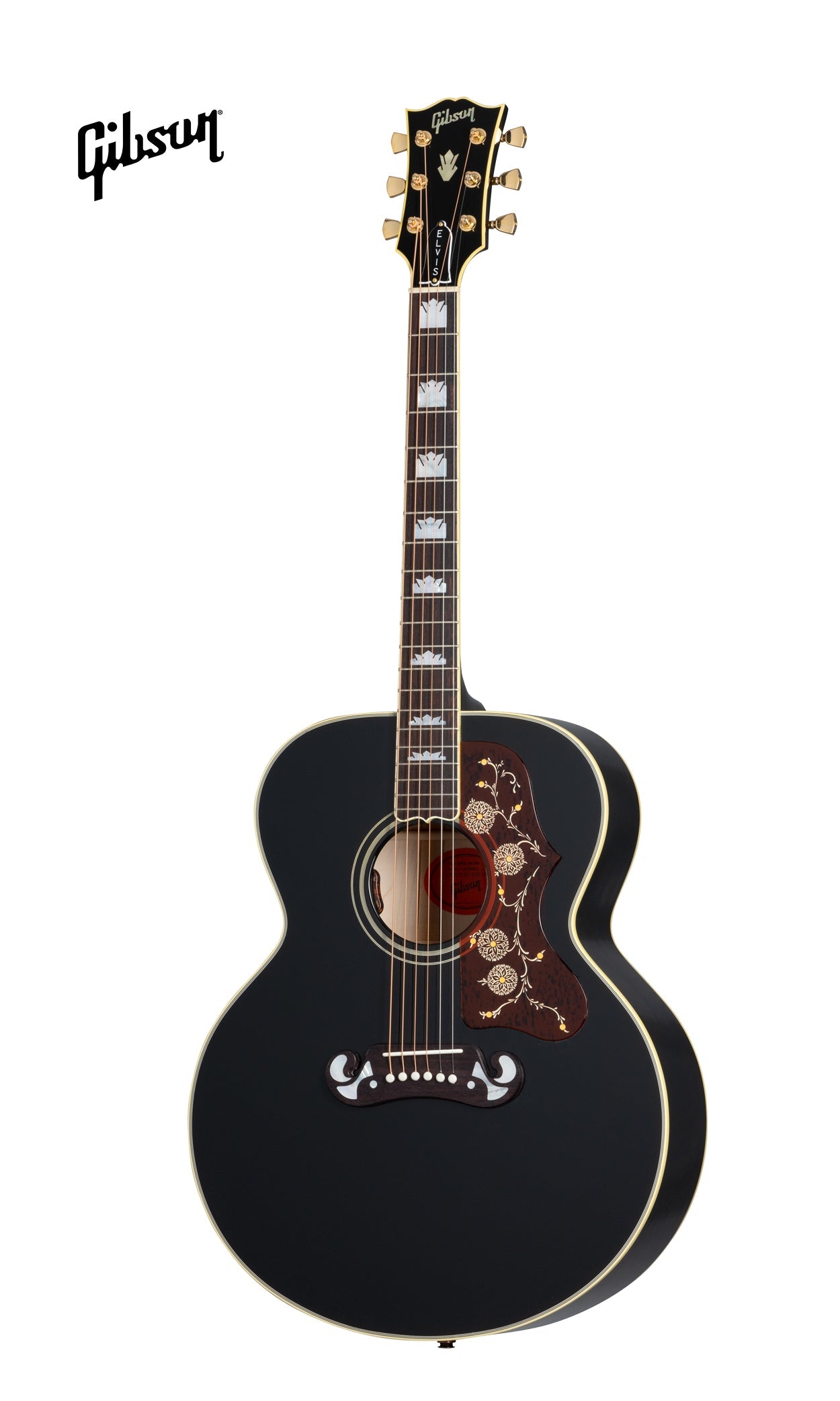 GIBSON ELVIS SJ-200 ACOUSTIC-ELECTRIC GUITAR - EBONY