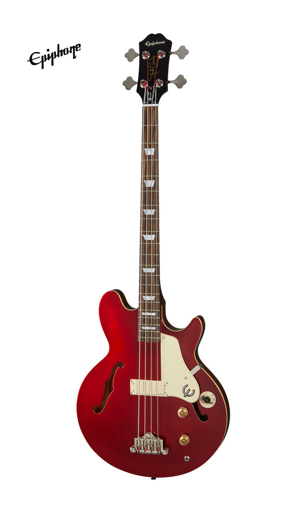 Epiphone Jack Casady Semi-Hollowbody Bass Guitar - Sparkling Burgundy