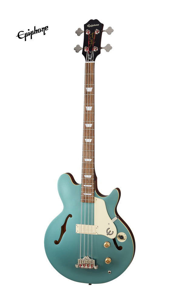 Epiphone Jack Casady Semi-Hollowbody Bass Guitar - Faded Pelham Blue